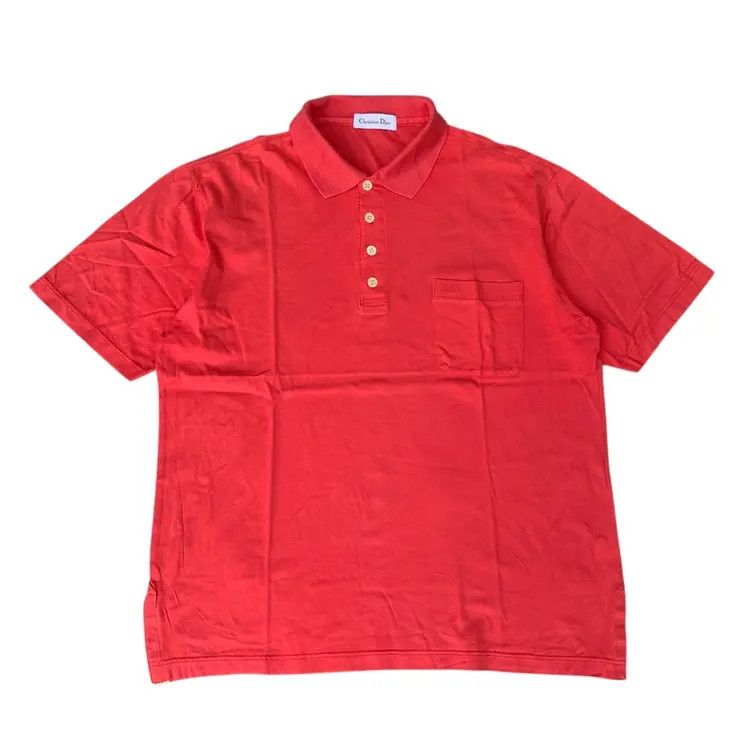 Dior Vintage Christian Dior Polo Shirt Size US L / EU 52-54 / 3 - 1 Thumbnail
