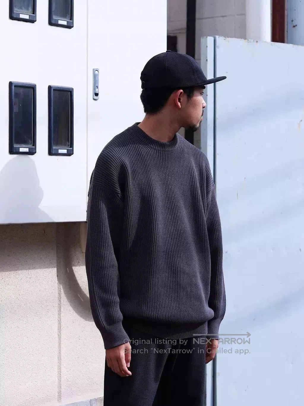N.Hoolywood N.HOOLYWOOD CREWNECK WAFFLE KNIT SWEATER. Size US XL / EU 56 / 4 - 7 Thumbnail