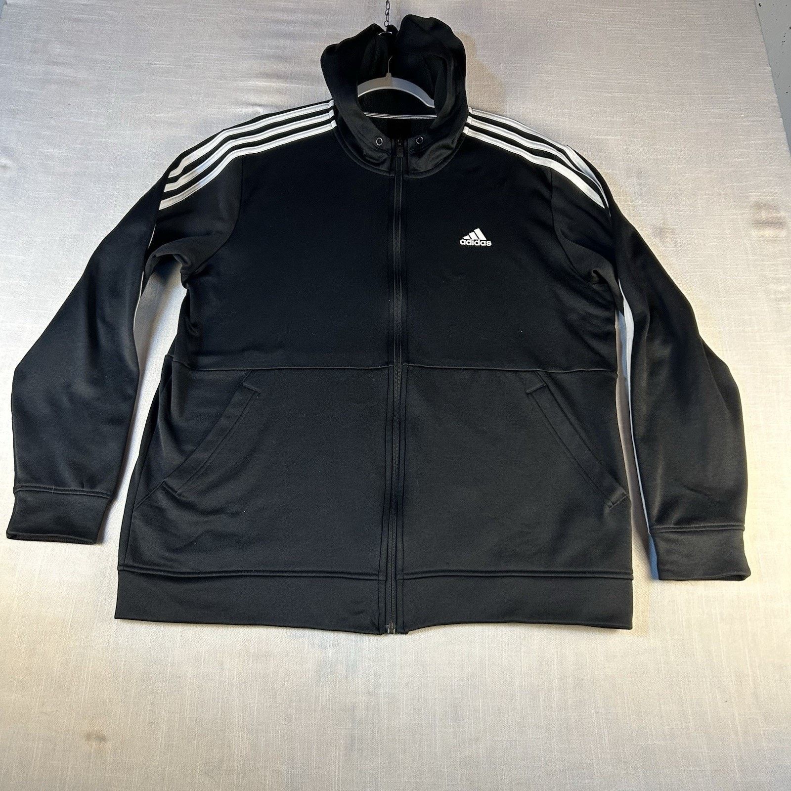 Adidas Adidas Men Jacket Full Zip 3 Stripe Athletic L/G Climawarm Size US L / EU 52-54 / 3 - 1 Thumbnail