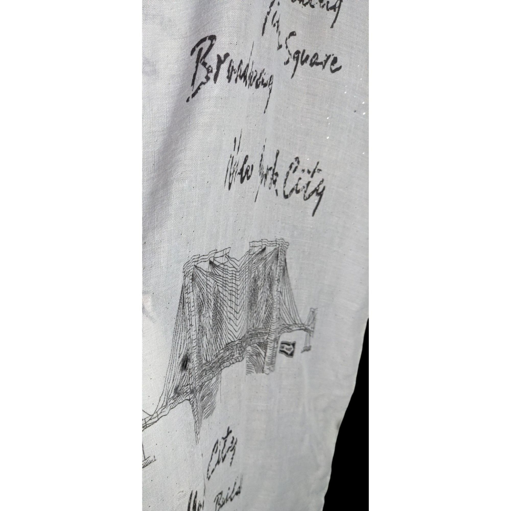 Other New York City Souvenir Scarf Statue Of Liberty & Skyline Pri Size ONE SIZE - 5 Thumbnail