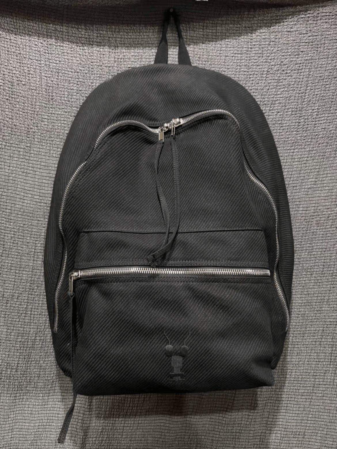 Pre-owned Rick Owens Drkshdw 17aw Stitches Backback In Black