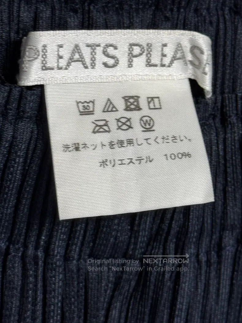Issey Miyake Issey Miyake Thick Pleated Dark Blue Straight Trousers Size 25" / US 0 / IT 36 - 3 Thumbnail