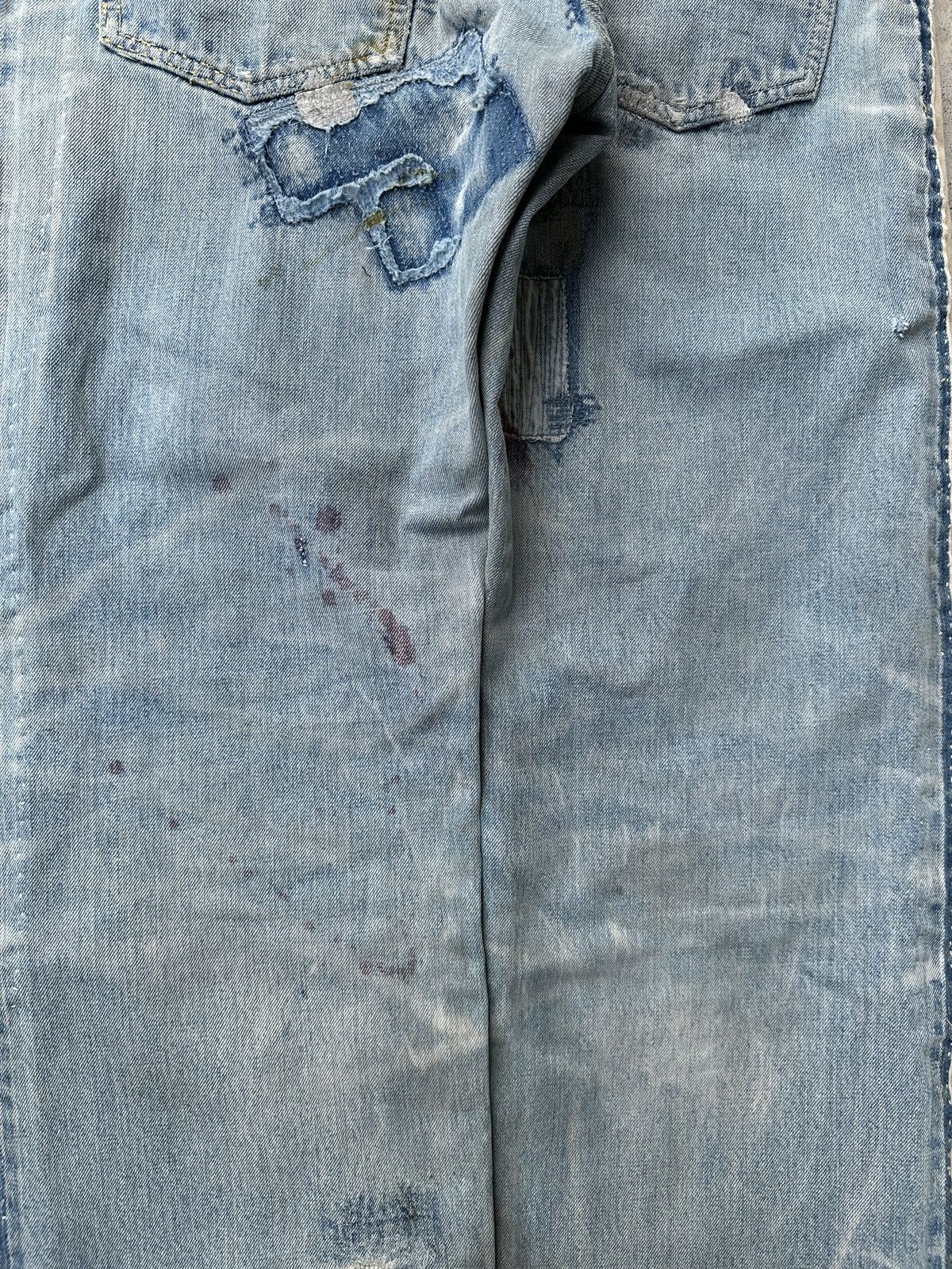 Kapital Kountry Boro Patchwork Denim Track pant Remake Size US 35 - 14 Thumbnail