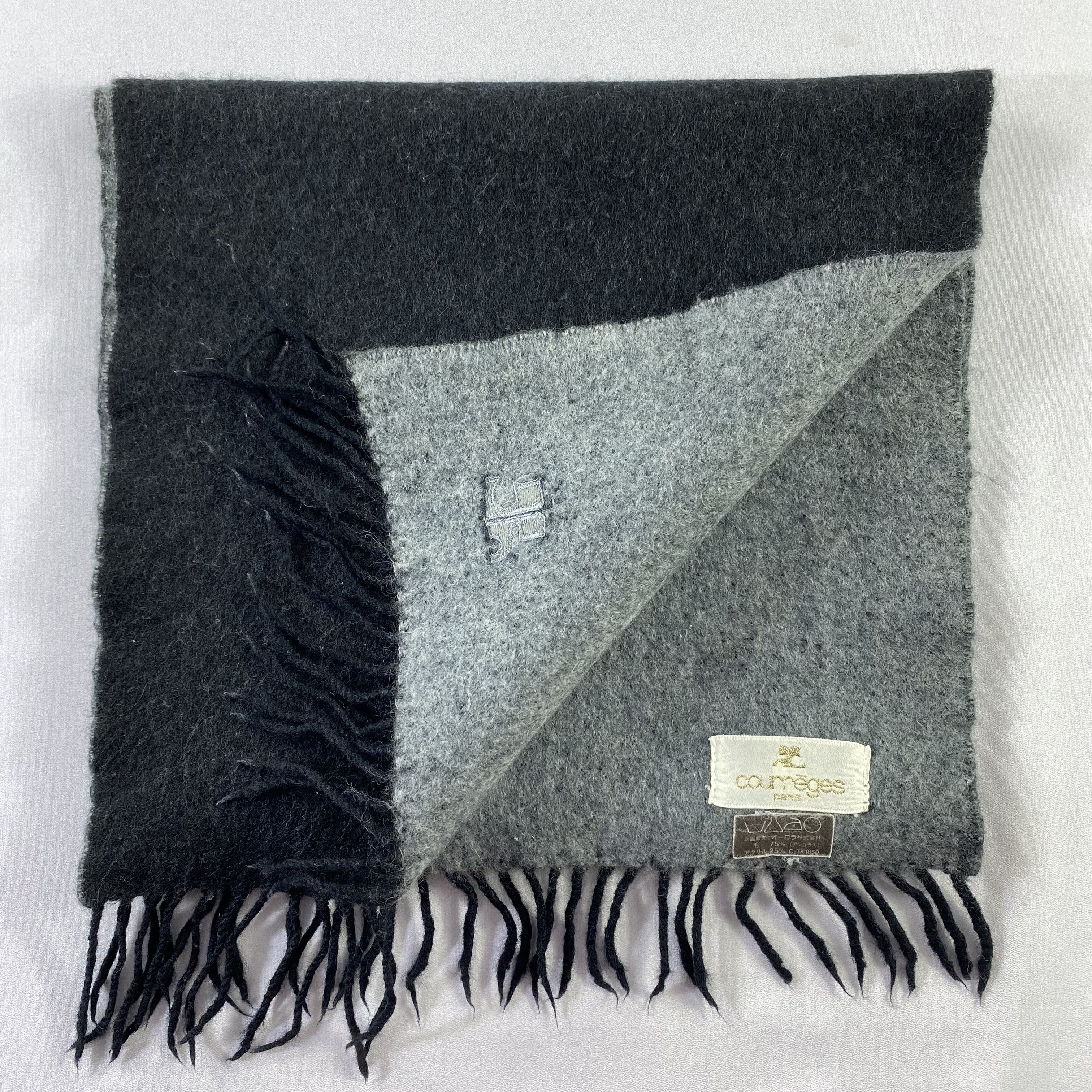 Courreges Courreges Scarf Wool Muffler Neck Wrap Size ONE SIZE - 4 Thumbnail