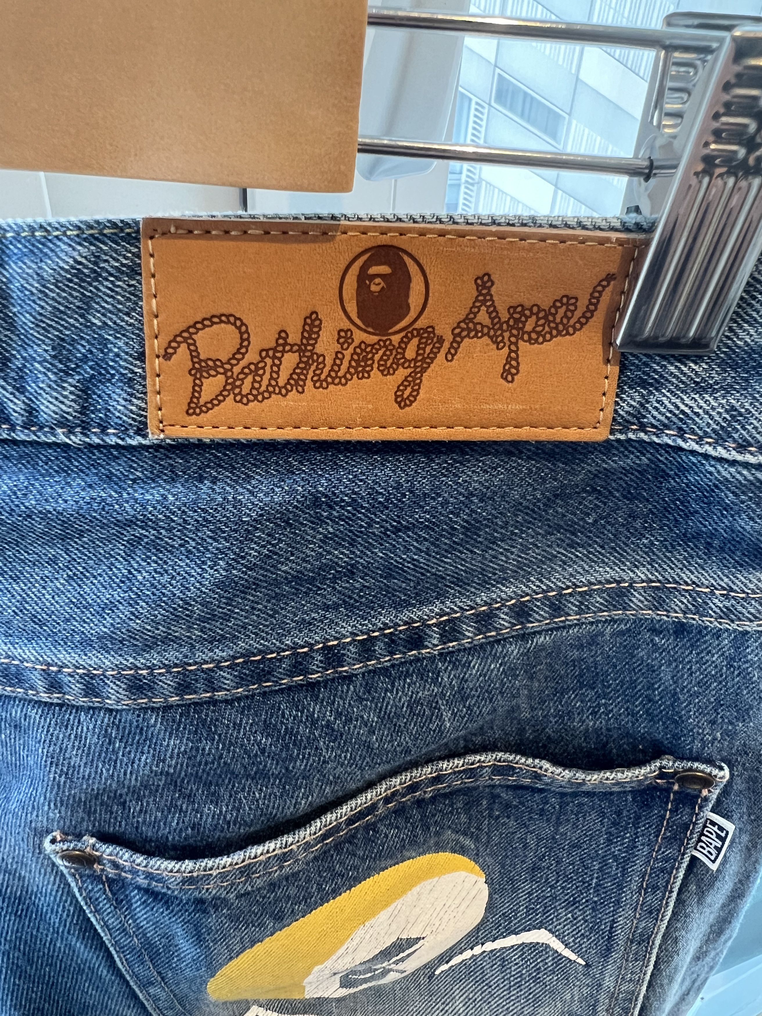 Bape Shadow Bape Loose Fit Denim Size US 31 - 3 Thumbnail