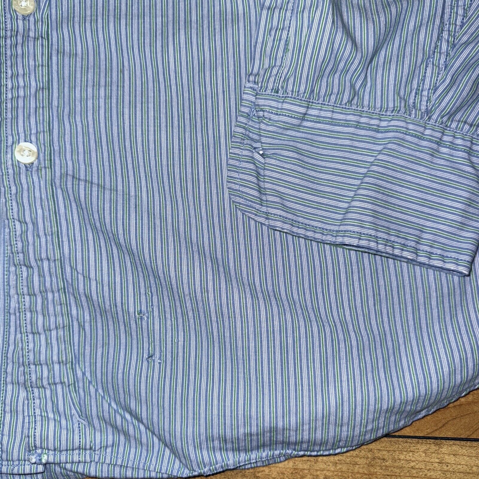 J.Crew J.Crew Tailored Fit Washed Casual Long Sleeve Shirt Blue XL Size US XL / EU 56 / 4 - 2 Thumbnail