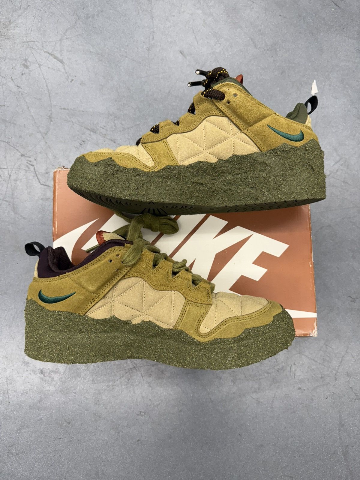 Cactus Plant Flea Market × Nike 2022 Nike CPFM Flea 1 Cactus Plant Flea Market Dessert Moss Size US 12 / EU 45 - 2 Thumbnail