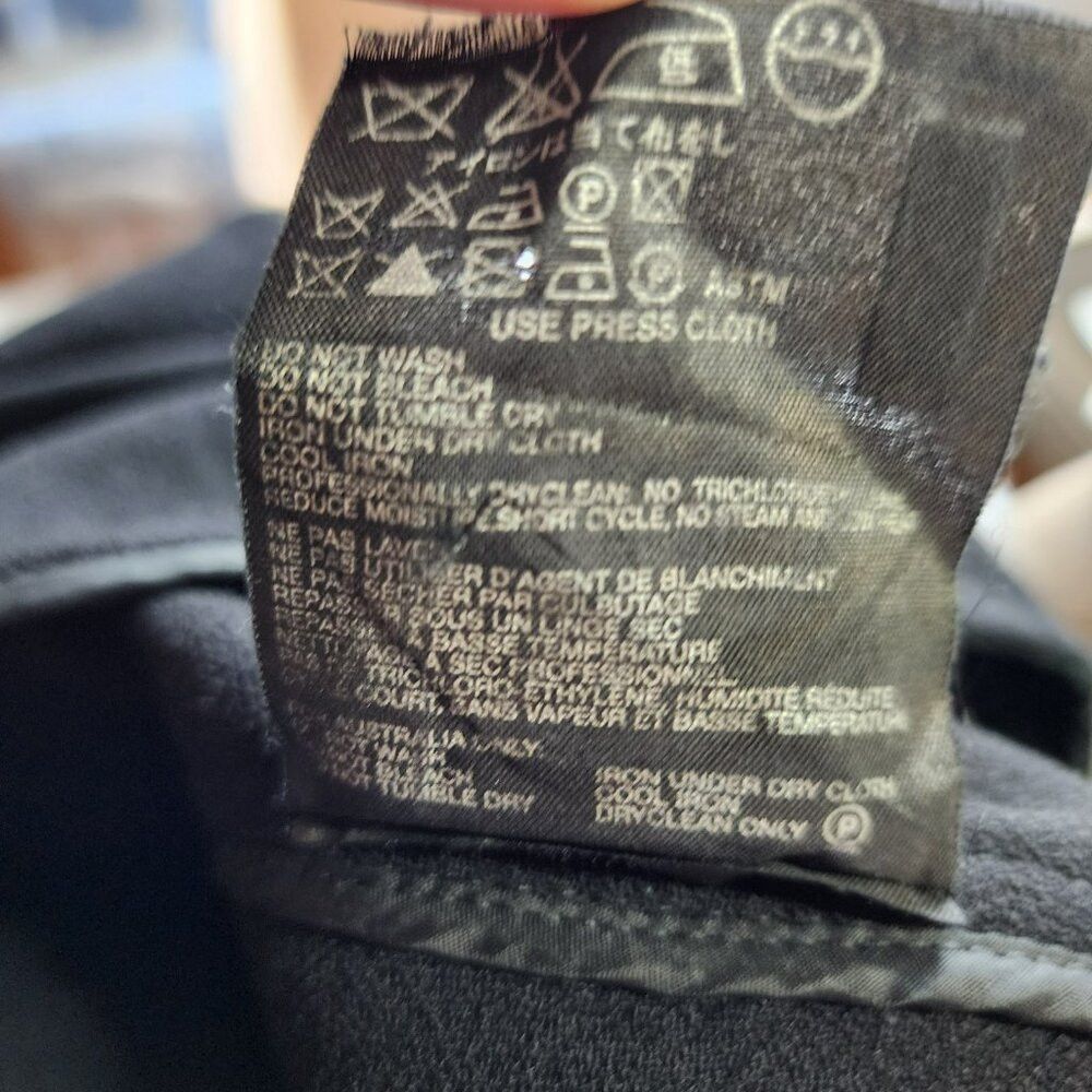 Prada Prada Black Wool Skirt US 6 IT 42 – Leather Trim, Vintage 2 Size 28" / US 6 / IT 42 - 4 Thumbnail