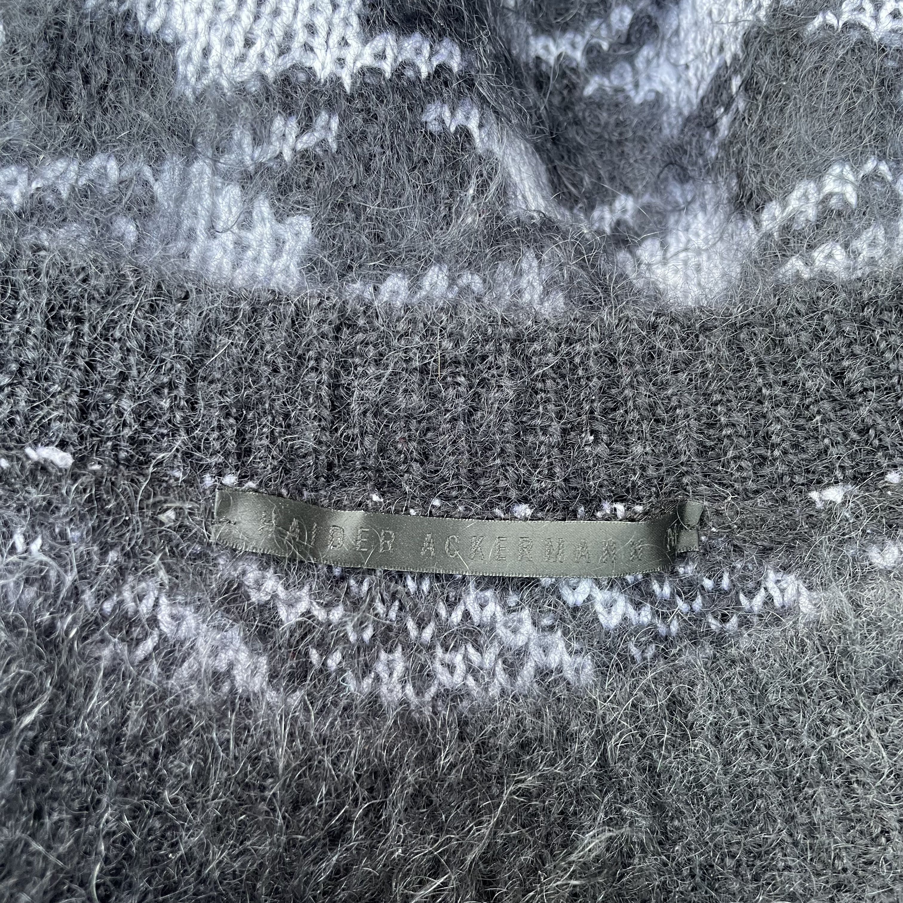 Haider Ackermann Haider Ackermann Houndstooth Sweater Knit Silk Mohair Size US M / EU 48-50 / 2 - 6 Thumbnail