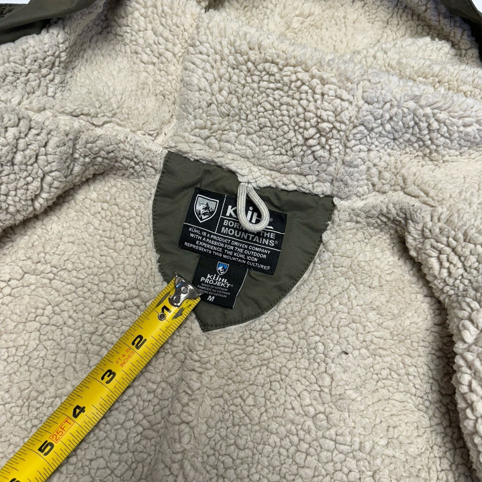 Kuhl Kuhl Womens Sherpa Lined Jacket Medium Olive Green Hood Size M / US 6-8 / IT 42-44 - 13 Thumbnail