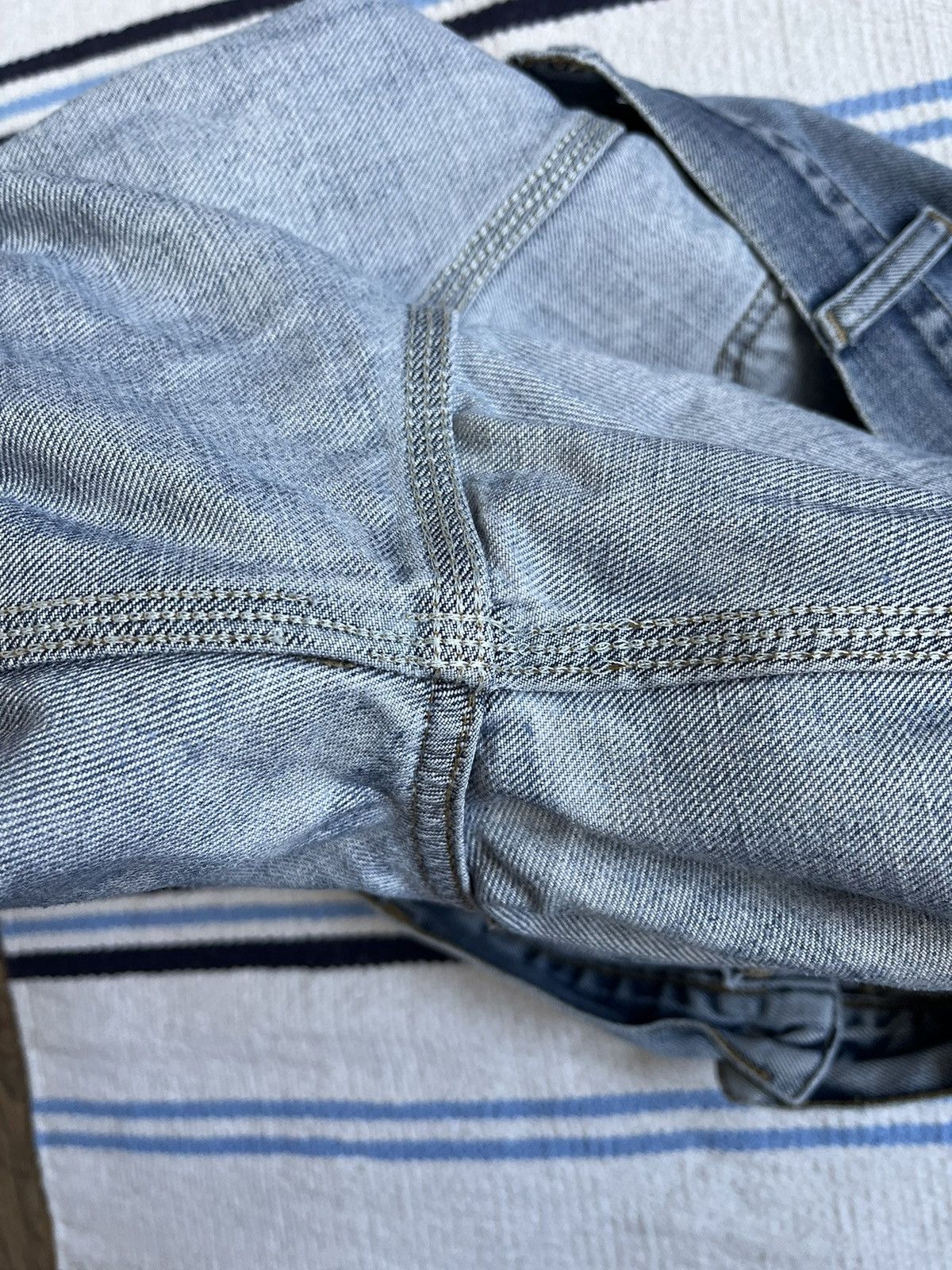 Carhartt Vintage Carhartt Single Knee Bermuda Blue Denim Faded Shorts Size US 36 / EU 52 - 14 Thumbnail