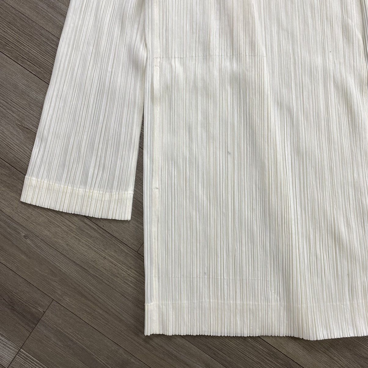 Issey Miyake Vintage Pleats Please Issey Miyake Luxury White Cardigan Size M / US 6-8 / IT 42-44 - 10 Thumbnail