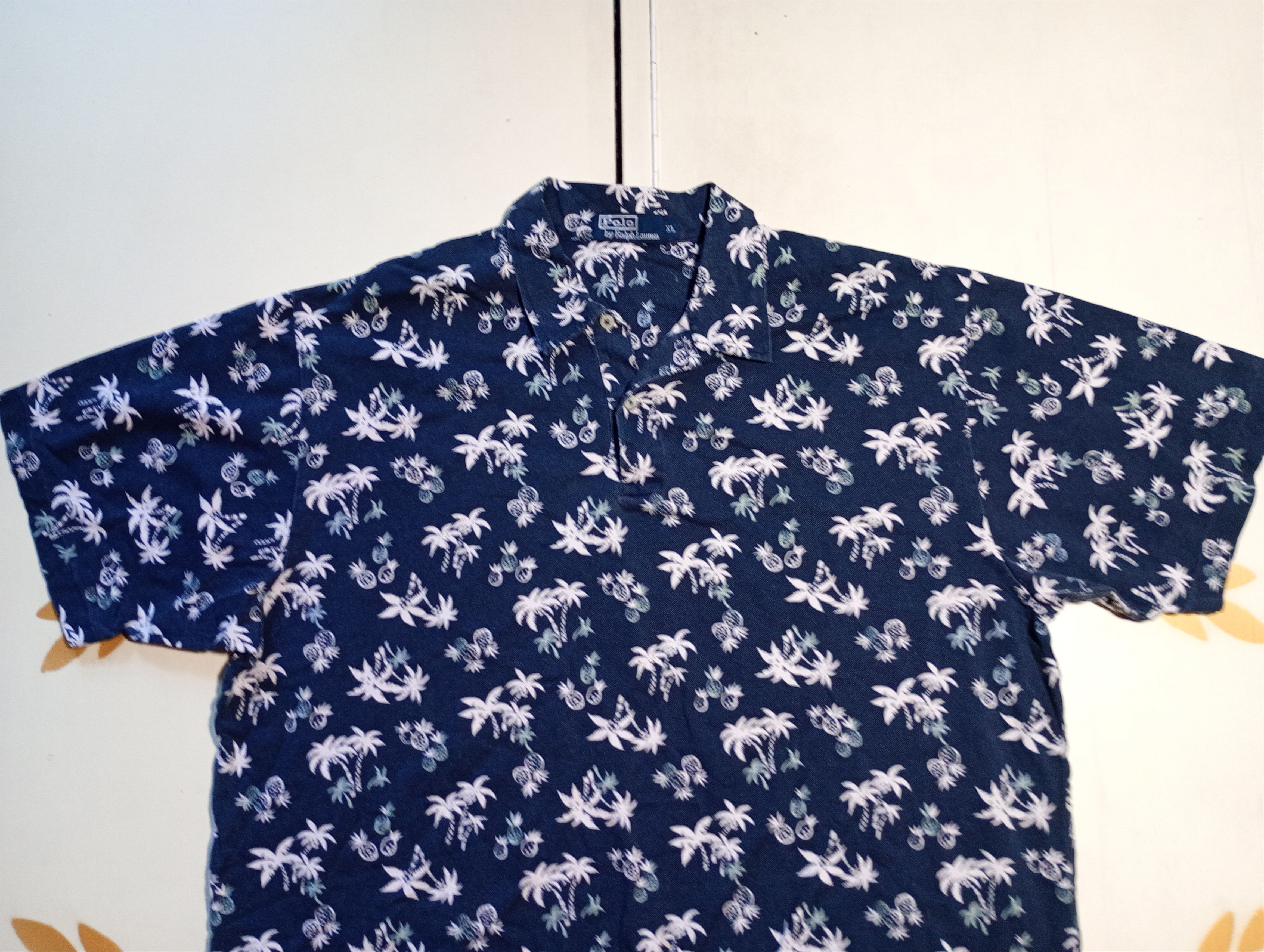 Polo Ralph Lauren Polo Ralph Lauren Printed Polo Shirt Vintage 90's Size US XL / EU 56 / 4 - 4 Thumbnail