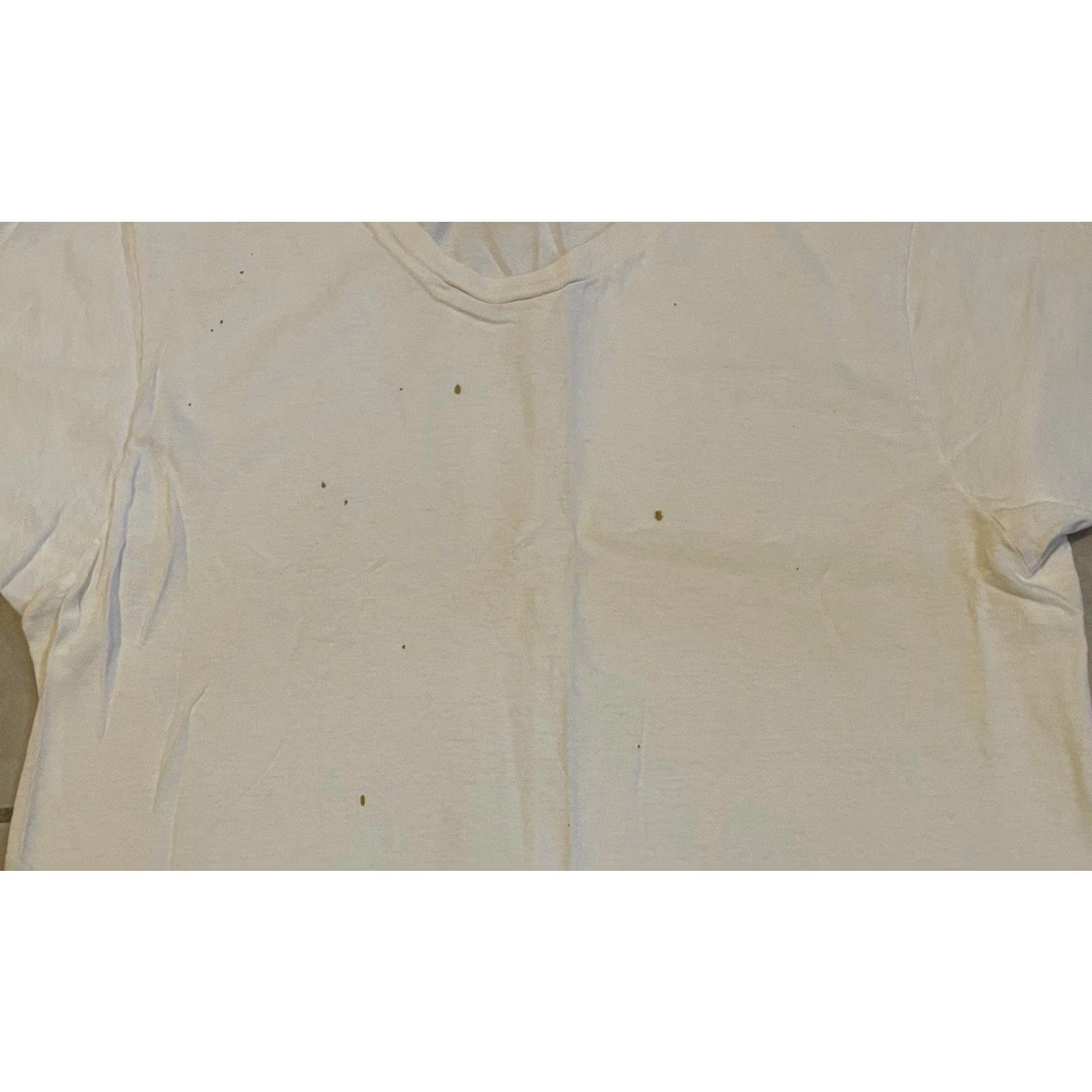 Hanes VINTAGE Hanes T-Shirt S White 80s 90s Distressed Faded Grunge Biker Punk Skate Surf Trucker Mens Shirt S Size US S / EU 44-46 / 1 - 6 Thumbnail