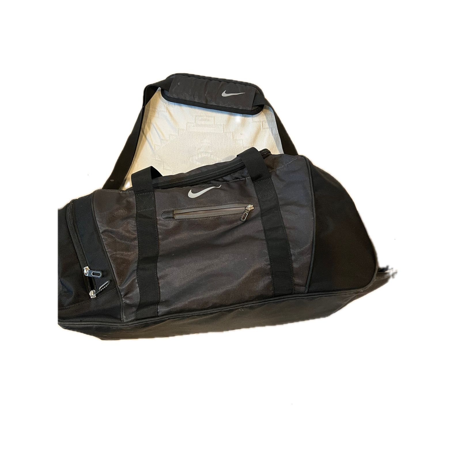 Nike Black Duffel Bag 22"x12"x10" Zipped