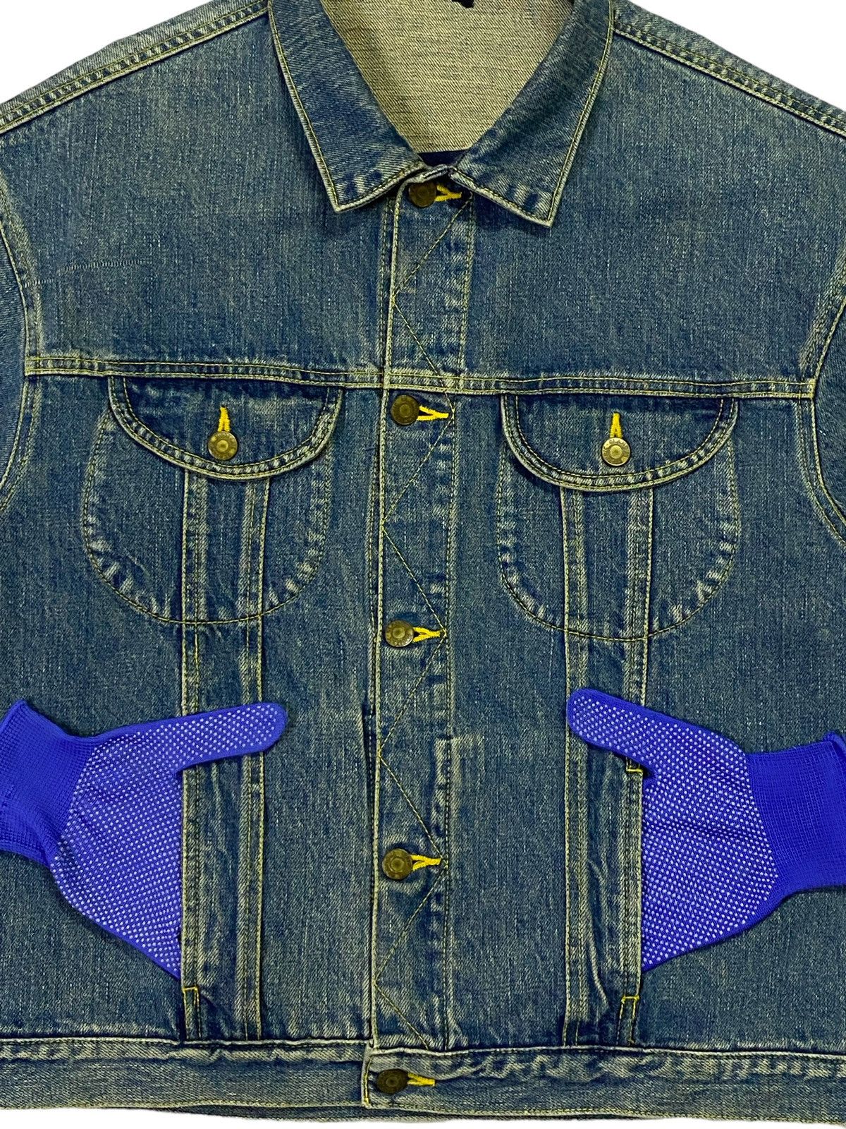 Hysteric Glamour Hysteric Glamour Paris Knit Patch Elfen Logo Denim Jacket Size US L / EU 52-54 / 3 - 17 Thumbnail