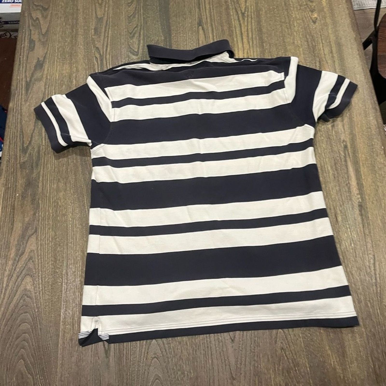 Tommy Hilfiger Tommy Hilfiger Polo Shirt Stripe Short Sleeve Black White XL Size US XL / EU 56 / 4 - 4 Thumbnail