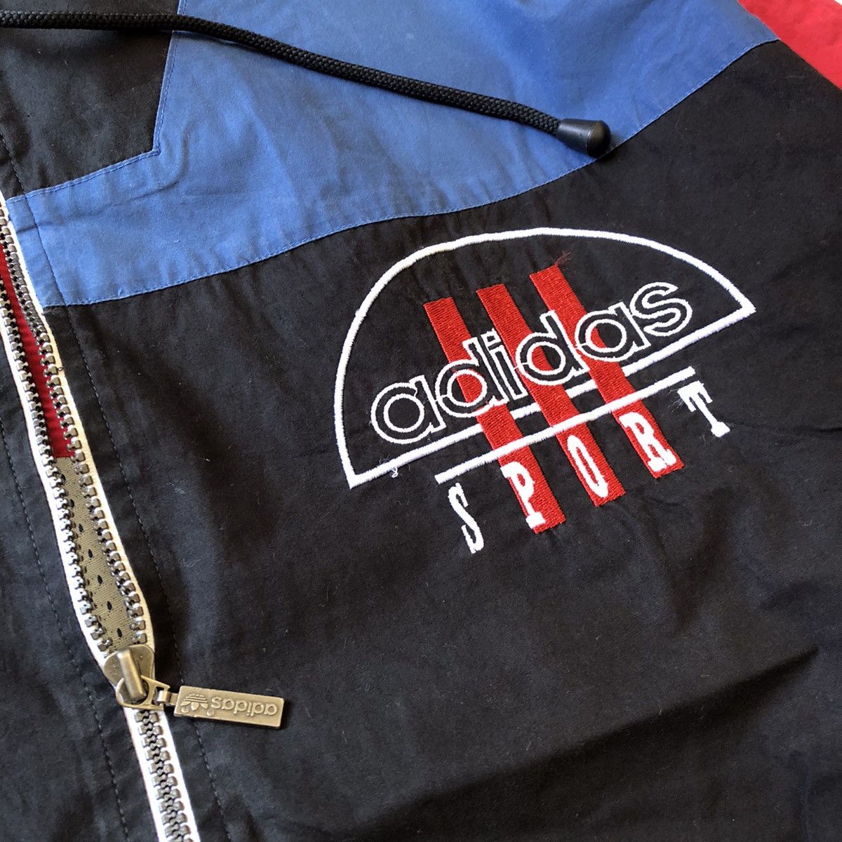 Adidas ADIDAS Sport Embroidery Logo Multicolor Hooded Jacket Size US S / EU 44-46 / 1 - 9 Thumbnail