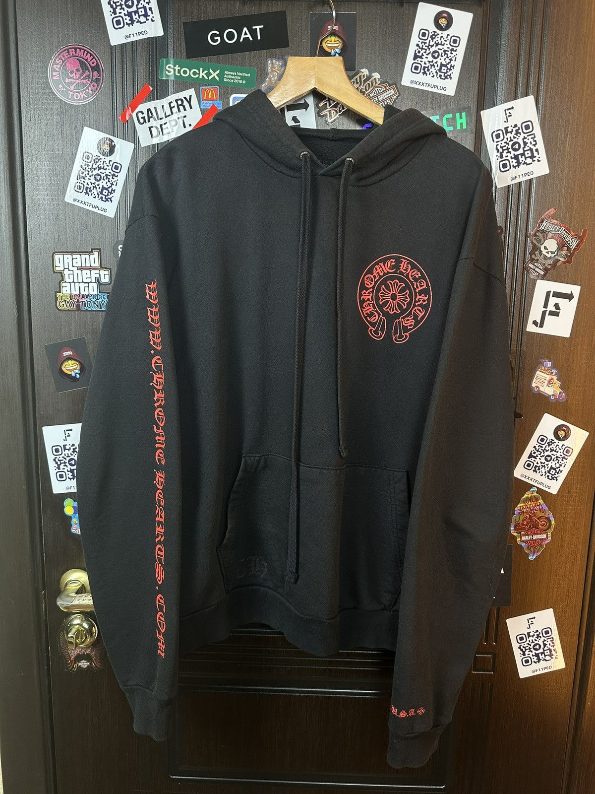 Chrome Hearts Chrome Hearts Red Website Hoodie Size US S / EU 44-46 / 1 - 1 Thumbnail