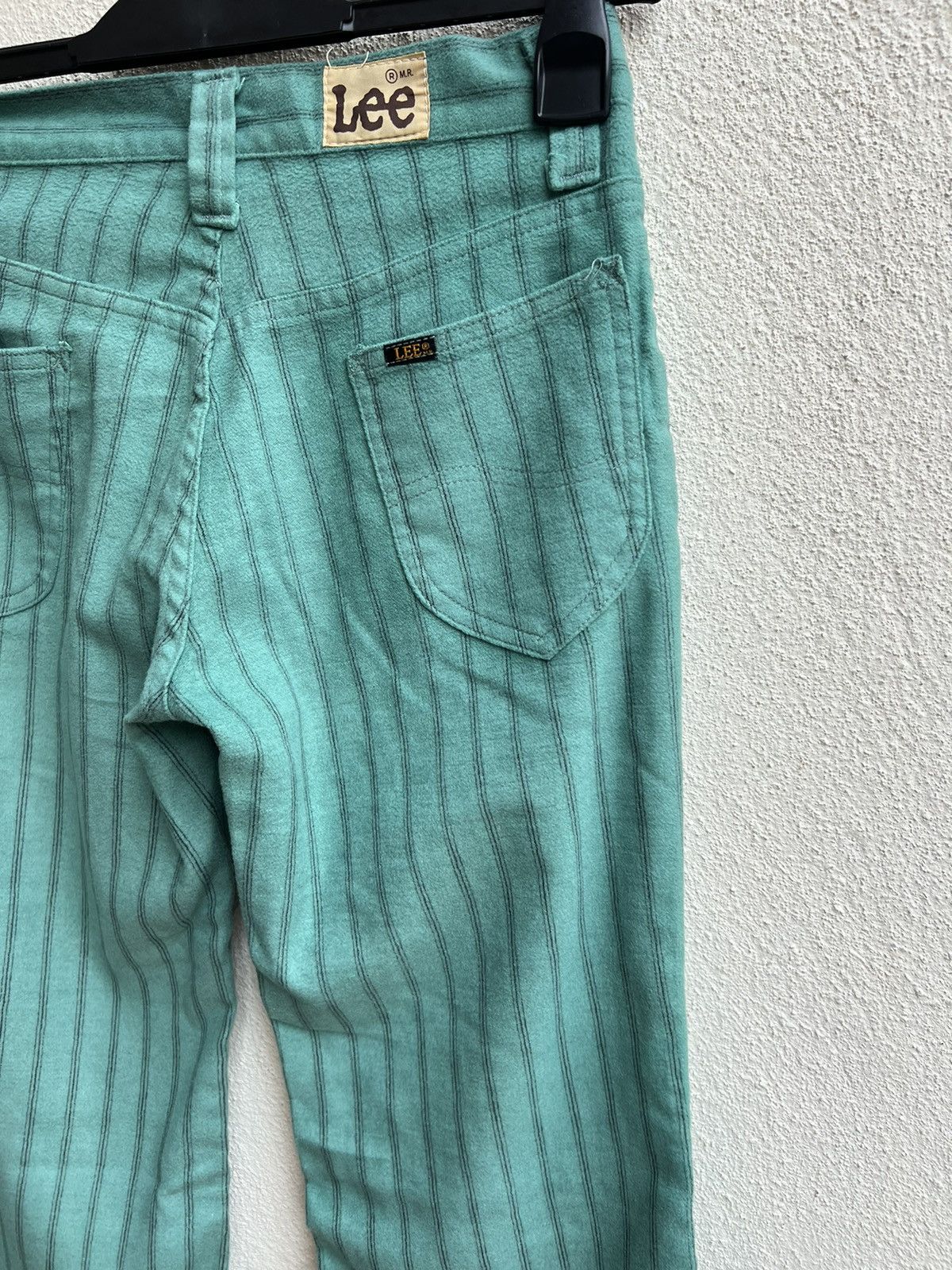 Lee Vintage 70s LEE Usa Suede Cotton Striped Super Flare Pant Size US 27 - 18 Thumbnail