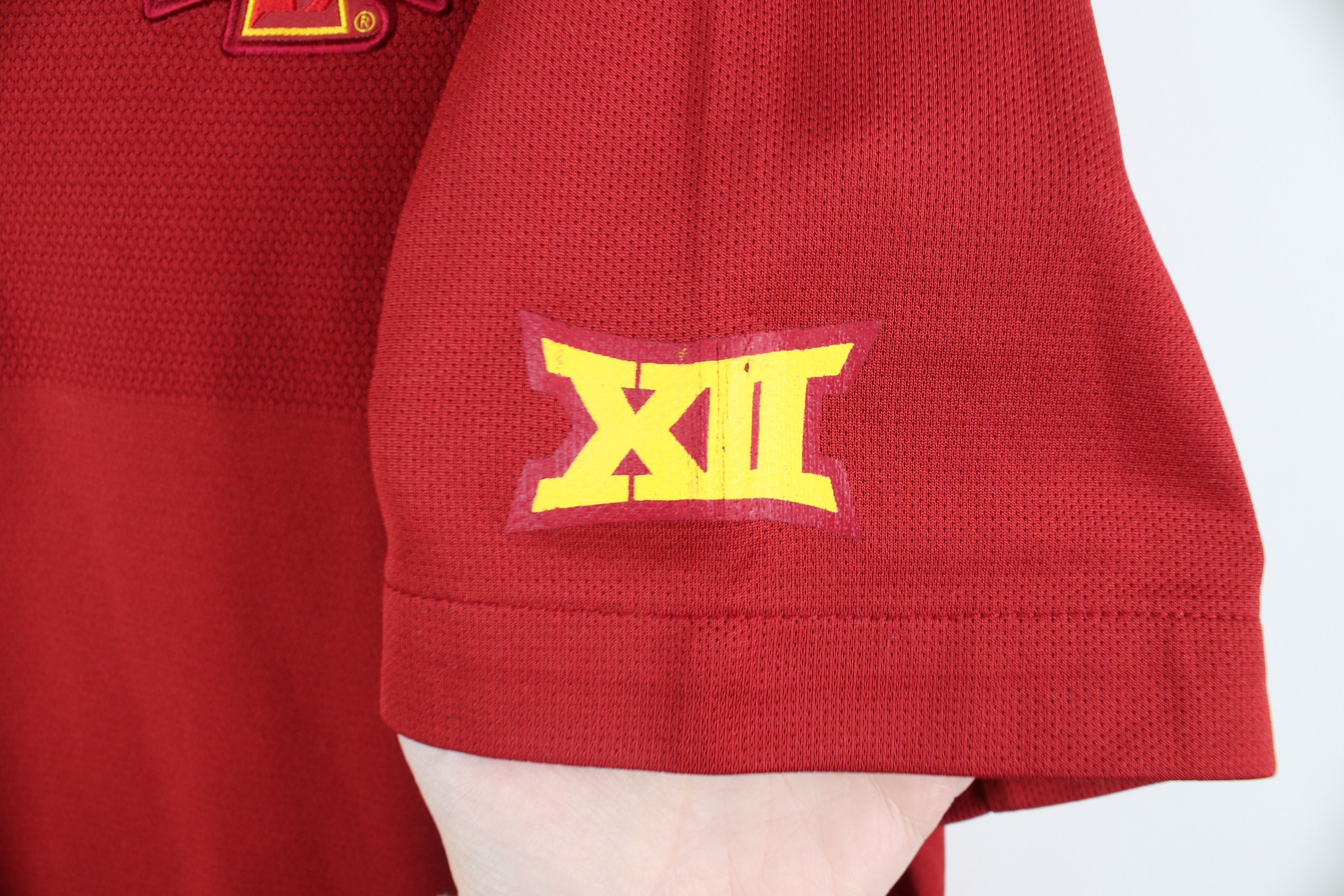 Nike × Vintage Nike Iowa State University Collared Golf Polo Shirt Red Size US L / EU 52-54 / 3 - 4 Thumbnail