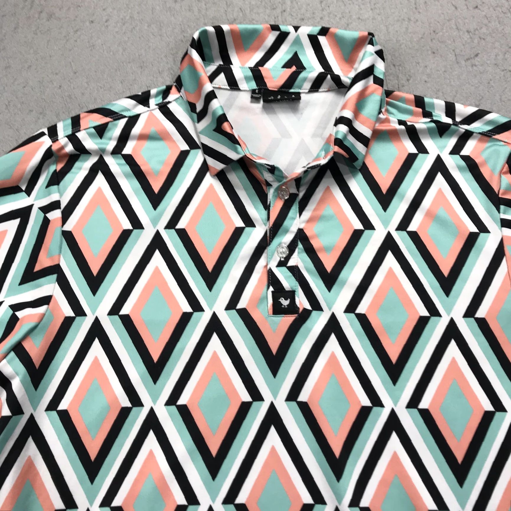 Vintage Bad Birdie Polo Shirt Mens Small Green Polo Sharp Stretch Golf Performance Summer Size US S / EU 44-46 / 1 - 2 Thumbnail