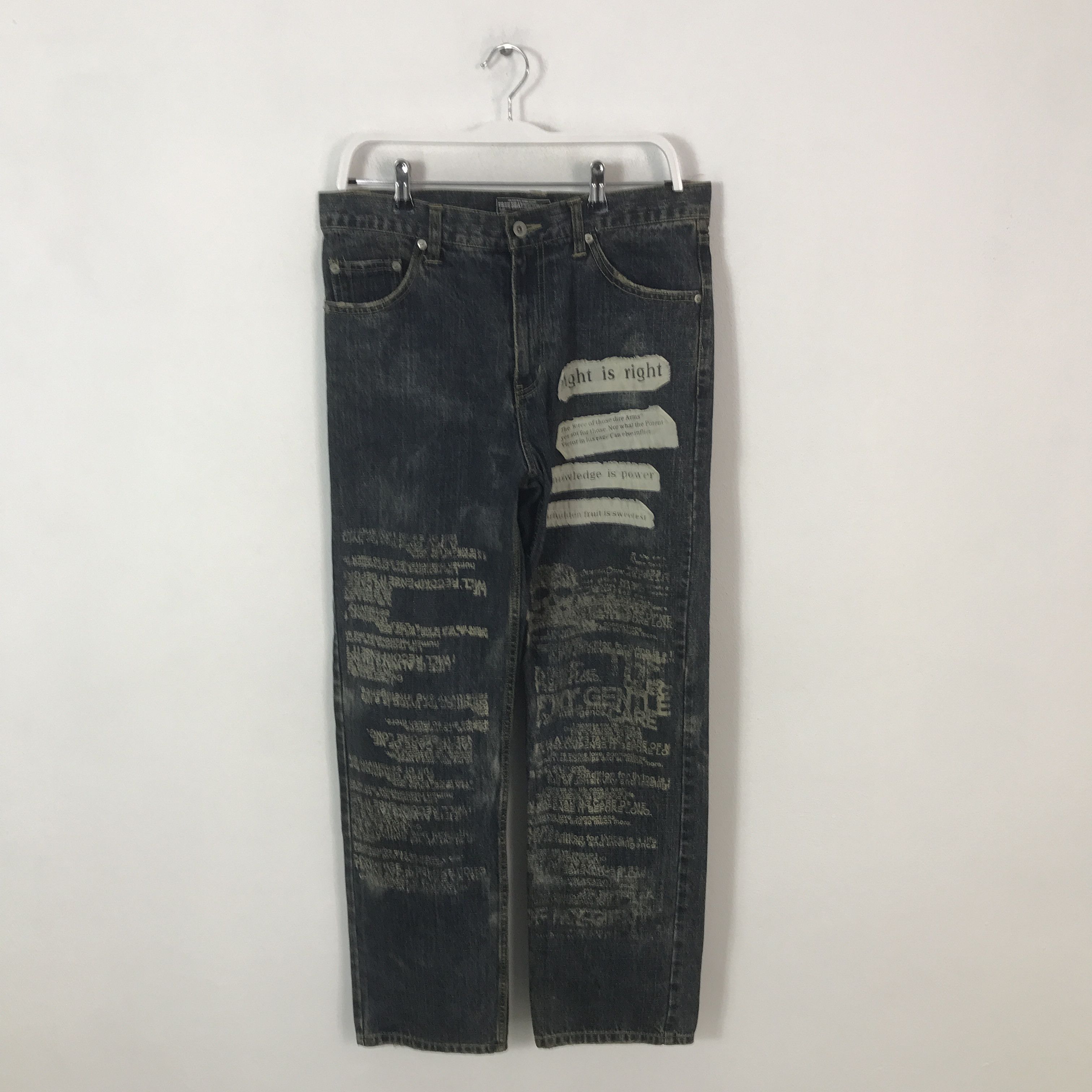 free beat denim black punk pants K54B14