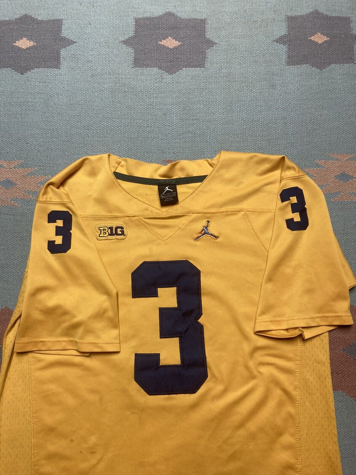 Nike × Vintage Air Jordan big 10 jersey university Michigan wolve Gary #3 L Size US L / EU 52-54 / 3 - 6 Thumbnail