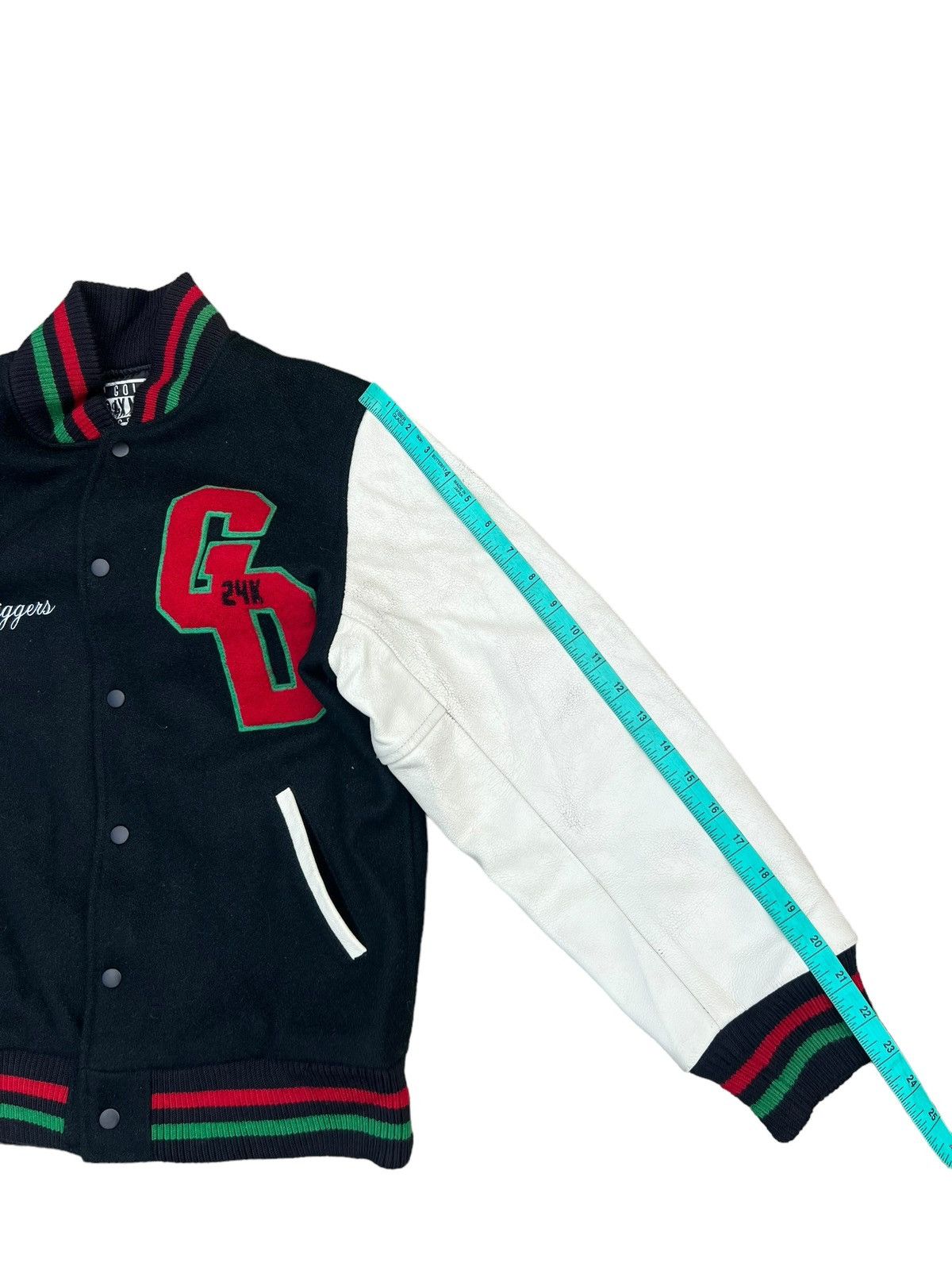 Leather Japan Designer 24 Karats Gold Diggers Varsity Jacket Size US M / EU 48-50 / 2 - 4 Thumbnail