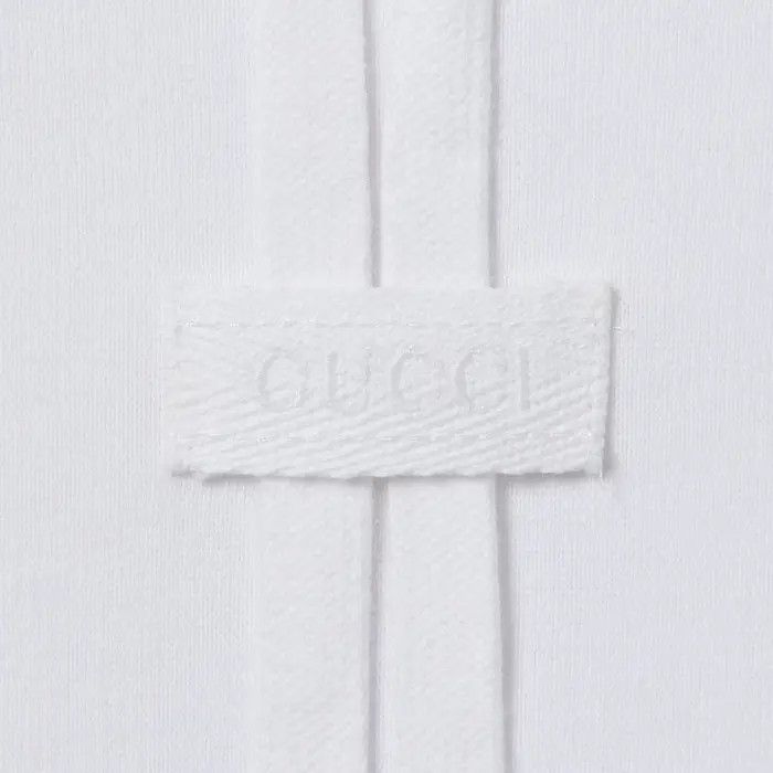 Gucci oc11z0226 Cotton Jersey Hooded Sweatshirt in White Size US L / EU 52-54 / 3 - 7 Thumbnail