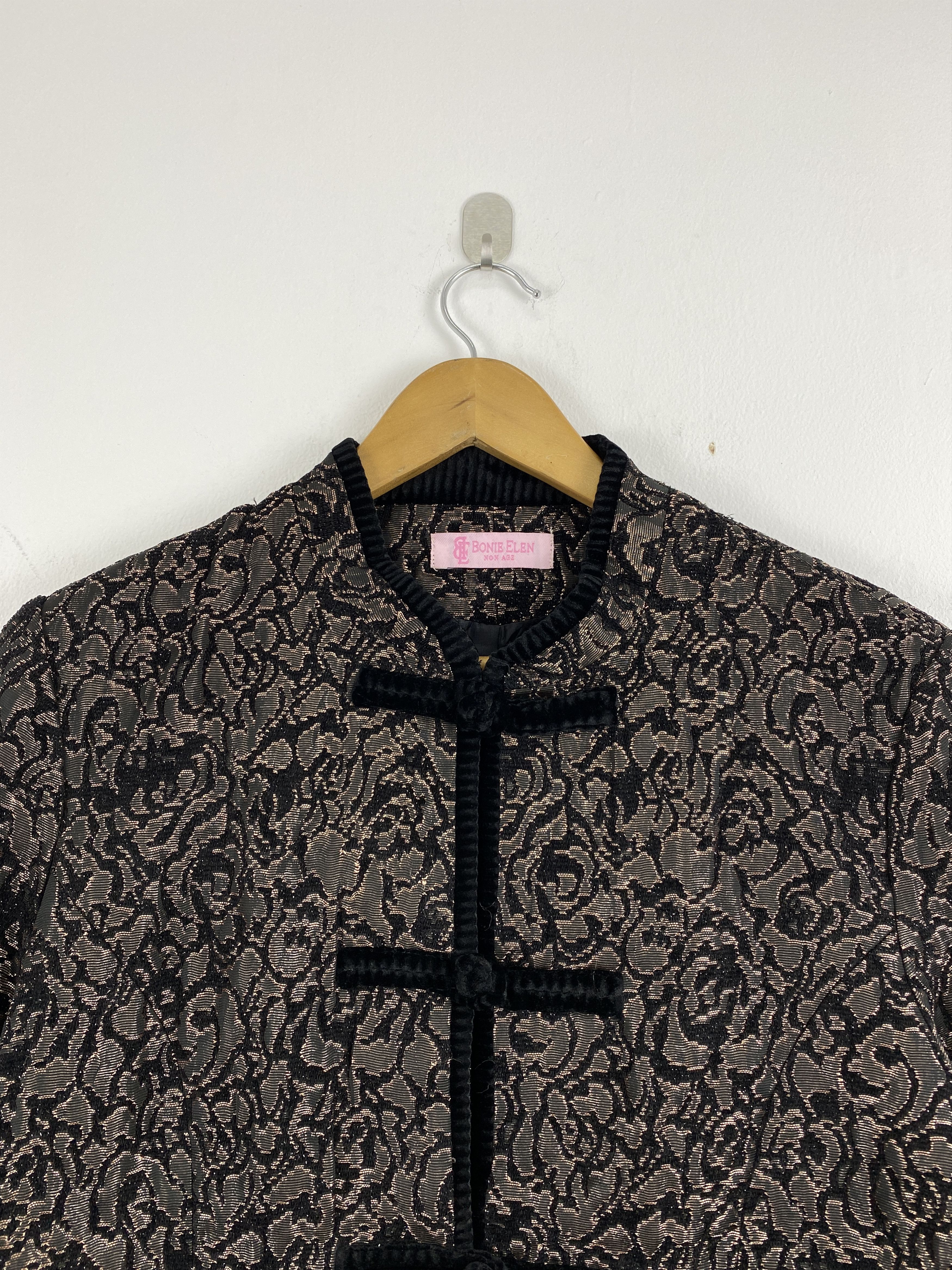 Japanese Brand Vintage Bonie Elen Floral Pattern Chinese Jacket JA0111 Size L / US 10 / IT 46 - 2 Thumbnail