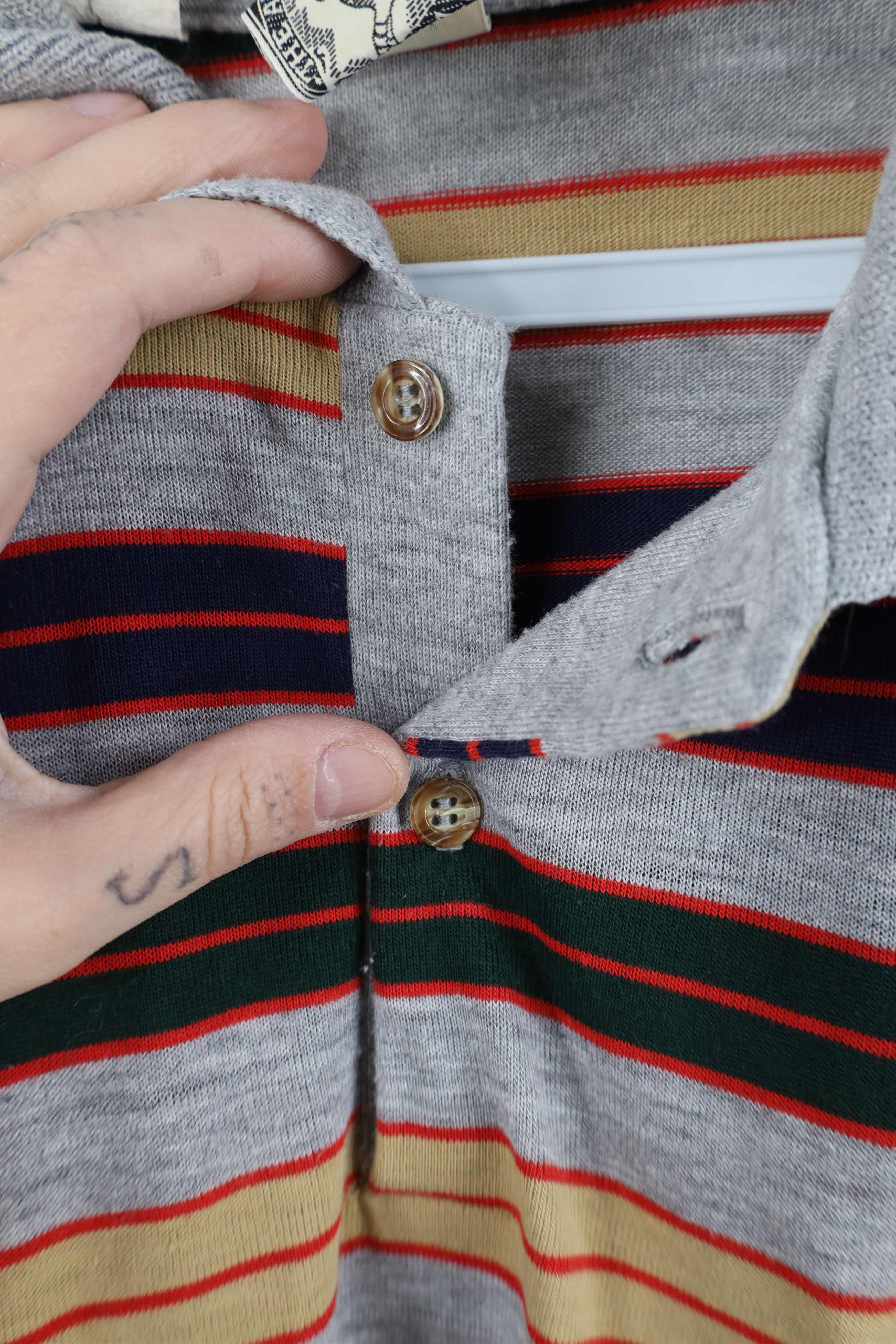 Vintage Vintage 70s Streetwear Knit Long Sleeve Rugby Polo USA Size US XL / EU 56 / 4 - 6 Thumbnail