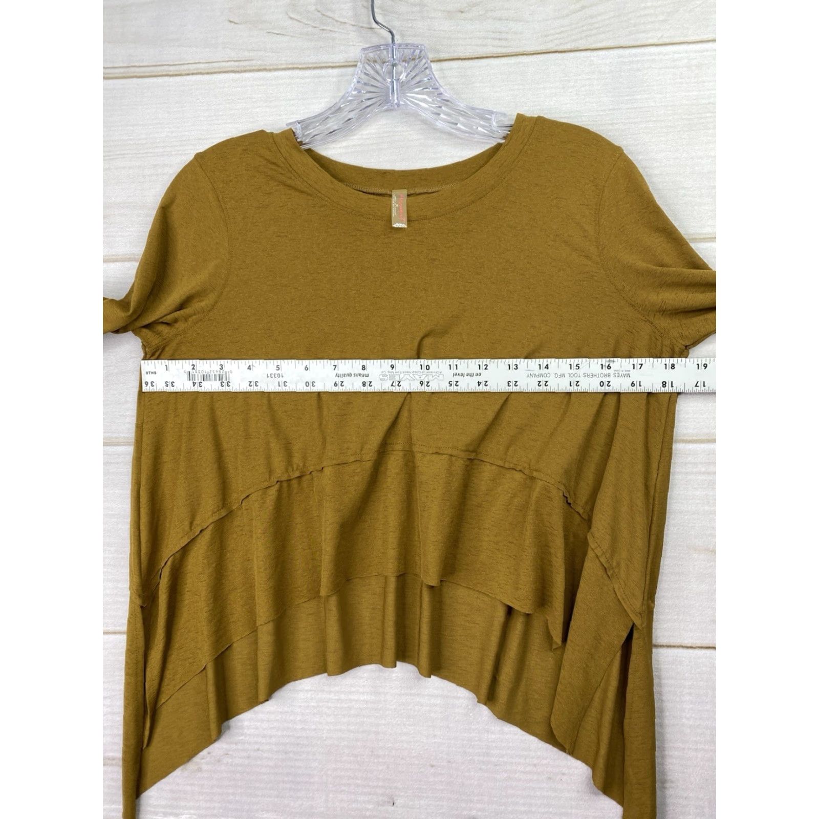 Free People Free People Movement Tempo Top XS Gold Long Sleeve Pullover Blouse Womens Spring Casual Knit Shirt Size XS / US 0-2 / IT 36-38 - 5 Thumbnail