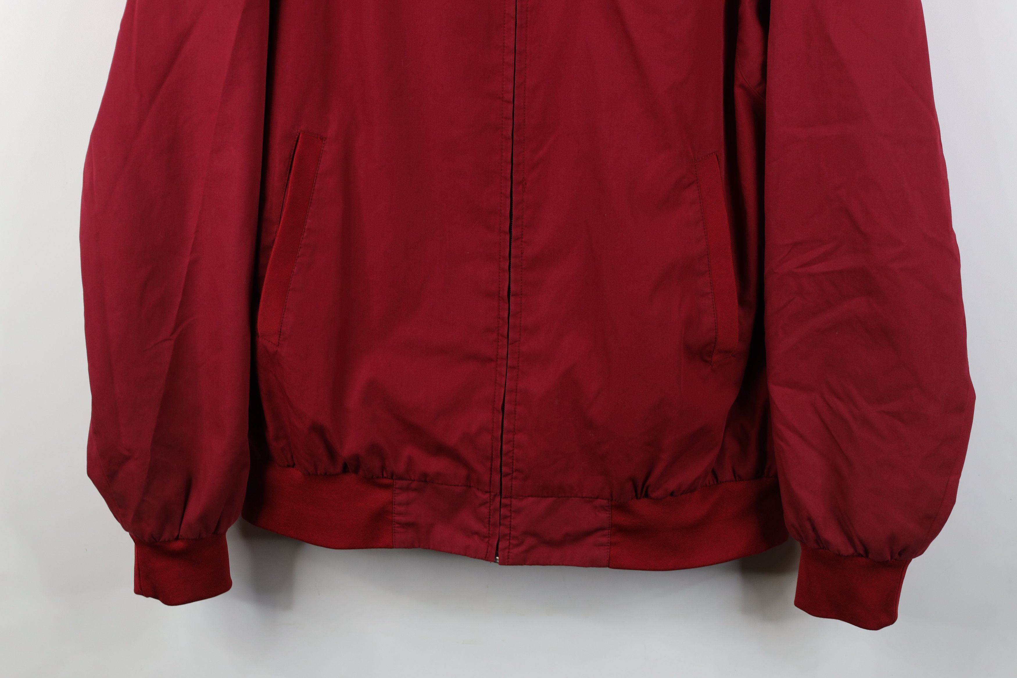 Vintage Vintage 90s Streetwear Full Zip Cafe Racer Bomber Jacket Red Size US L / EU 52-54 / 3 - 3 Thumbnail