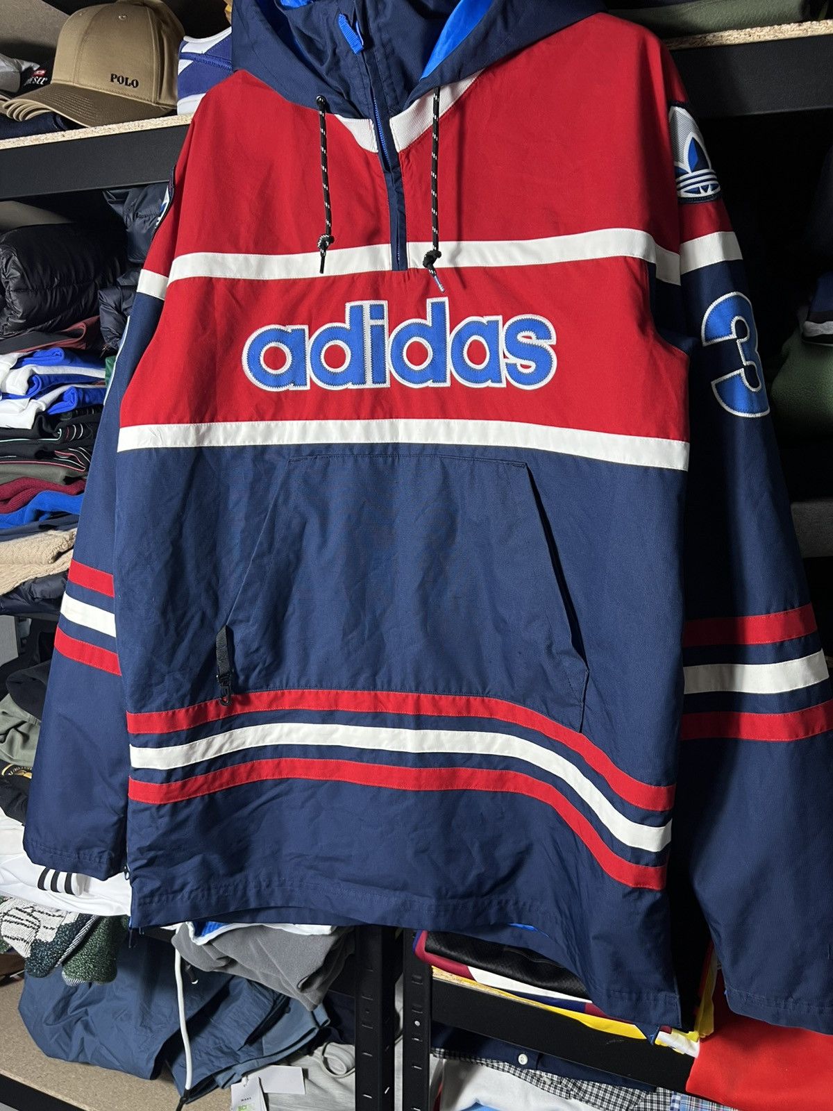 Adidas 🔹 Adidas Retro Anorak Windbreaker – Snowboarding Jacket Rare Size US L / EU 52-54 / 3 - 4 Thumbnail