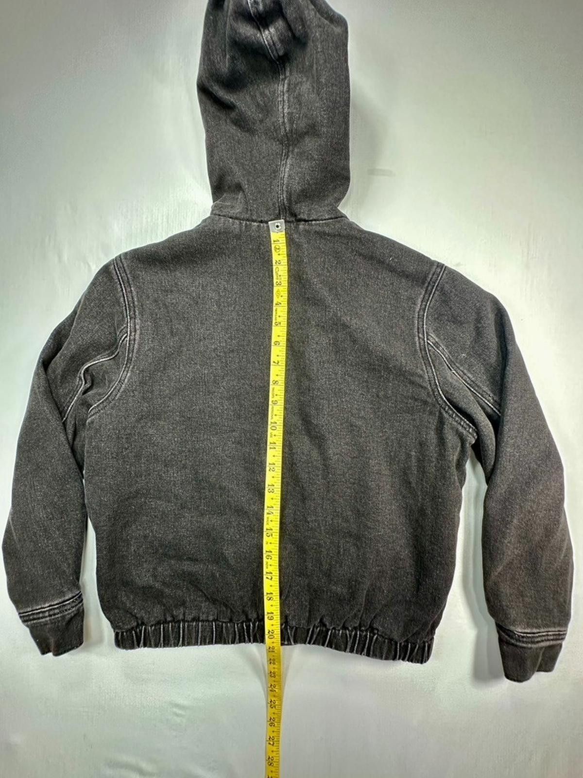 Pacsun PacSun Hooded Denim Full Zip Tapered Black Kids XL/12 Size US XL / EU 56 / 4 - 3 Thumbnail