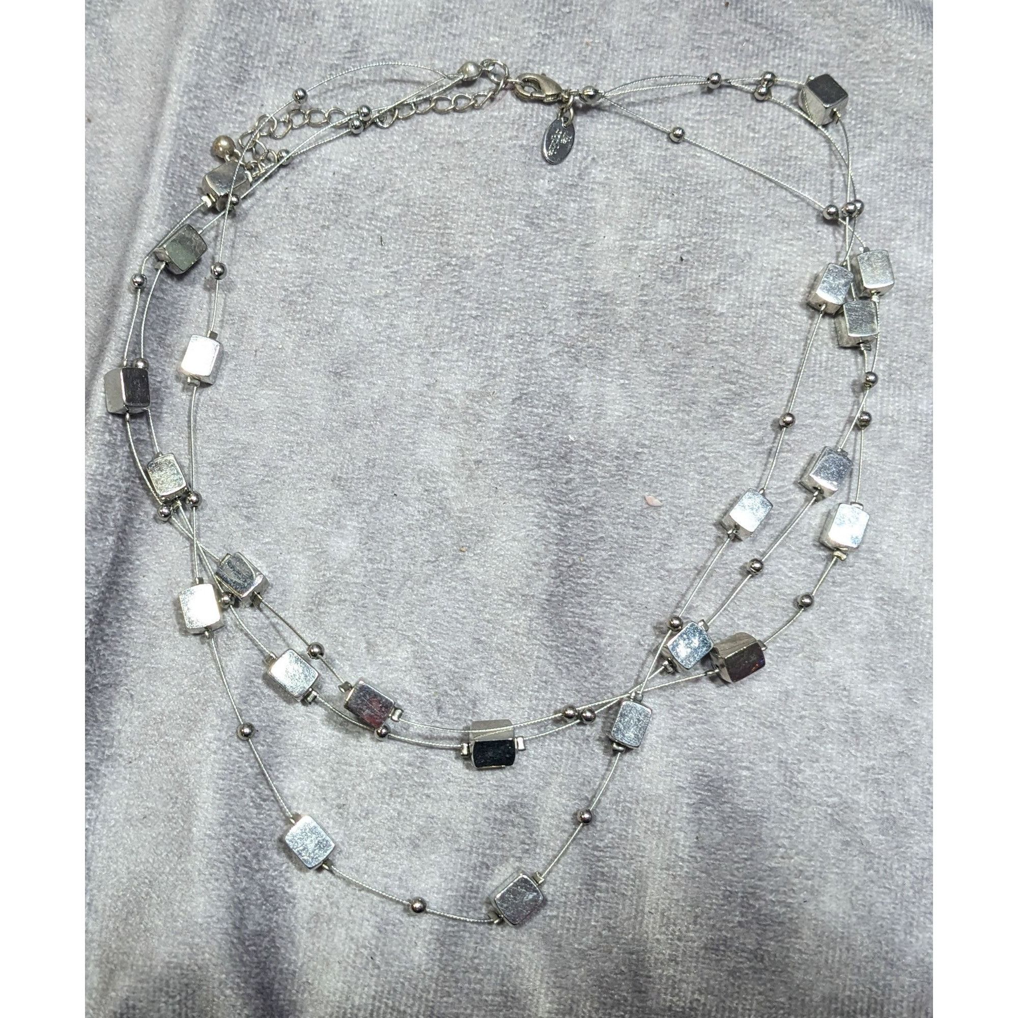 Other Lia Sophia "Mainstream" Floating Necklace With Silver Tone C Size ONE SIZE - 6 Thumbnail