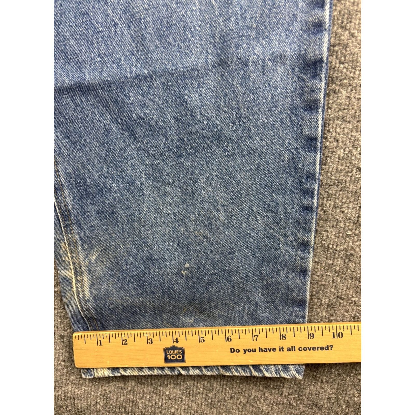 Carhartt Carhartt Jeans Mens Blue Denim Relaxed Fit Workwear Distressed Heavy Fading Size US 30 / EU 46 - 6 Thumbnail