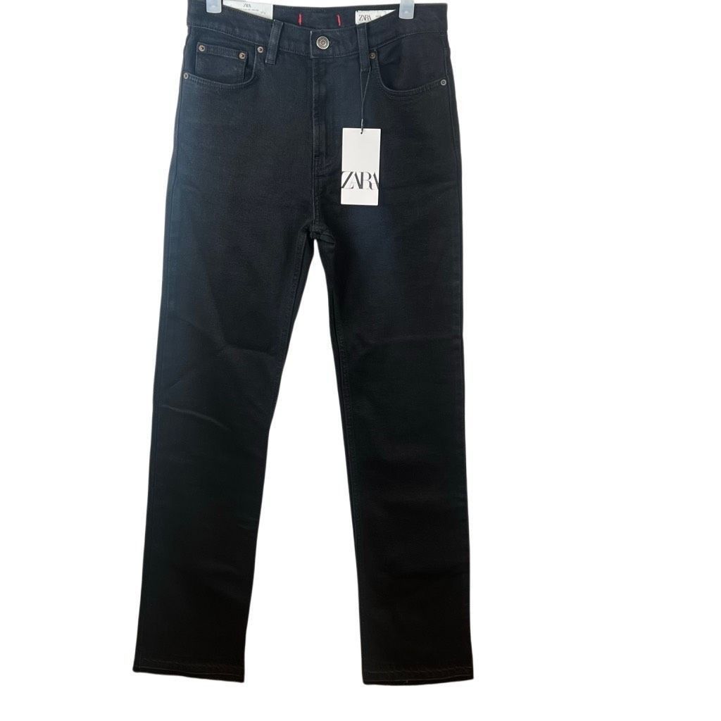 Zara NWT Zara The High Rise Slim Jeans in Black – Signature Denim Size 26" / US 2 / IT 38 - 8 Thumbnail