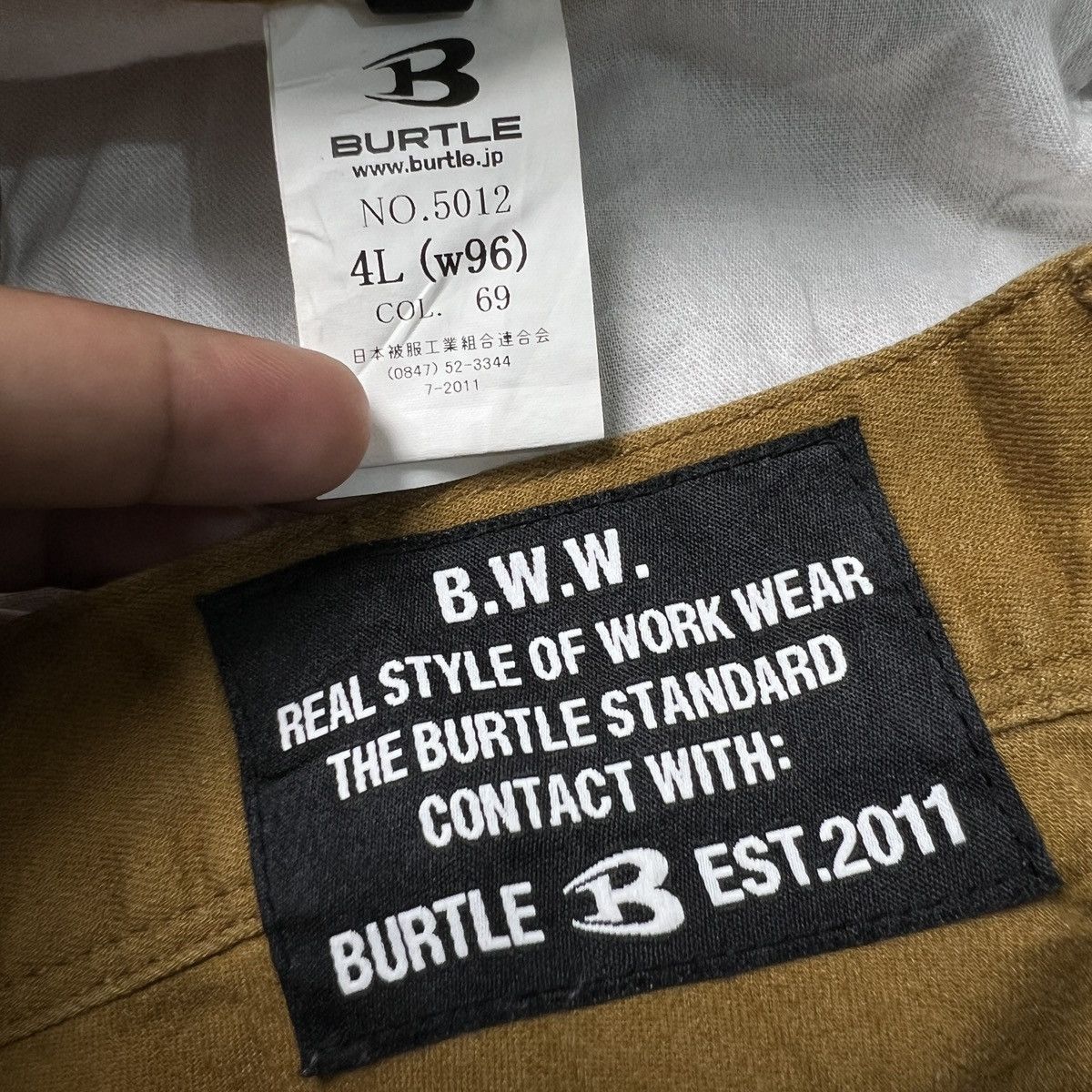 Japanese Brand Burtle Cordura Fabric Workwear Cargo Pants Size US 37 - 6 Thumbnail