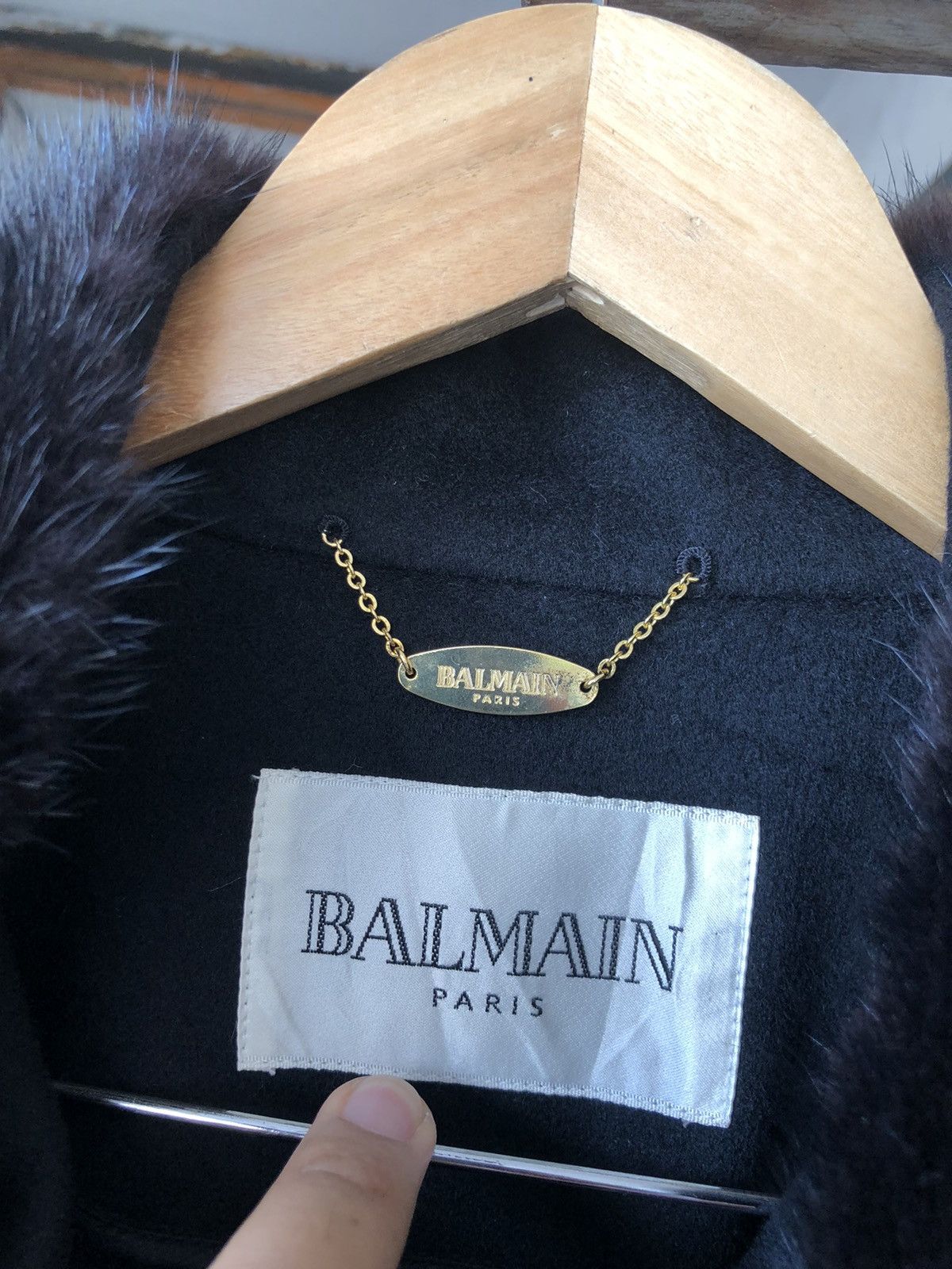 Balmain Authentic Balmain Paris Cashmere Distressed Long Coat Size L / US 10 / IT 46 - 9 Thumbnail