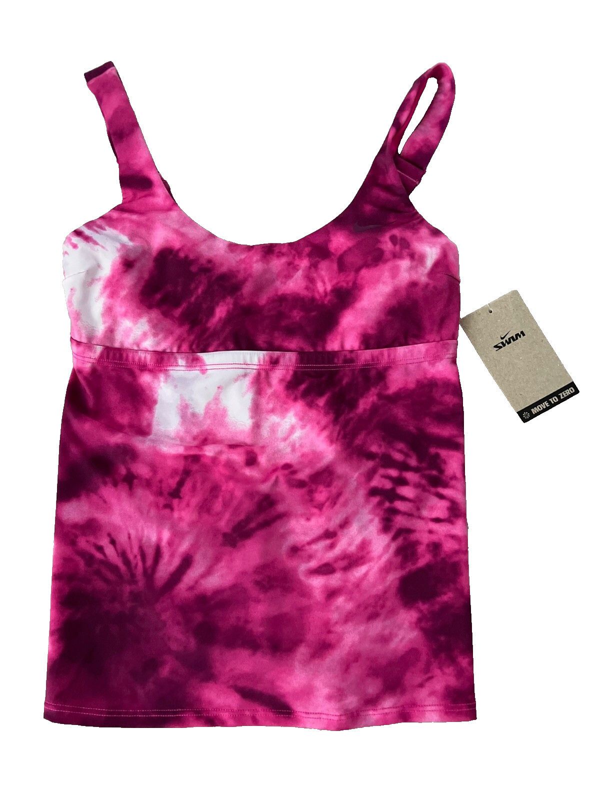 Nike Nike NESSC329 Tie Dye Scoop Neck Swim Tankini Top Pink XS Size XS / US 0-2 / IT 36-38 - 2 Thumbnail