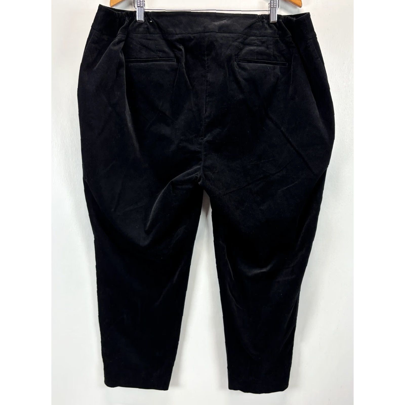 Talbots Talbots Hampshire Ankle Velvet Pants Plus Size 22W Black Women’s Size 40" / US 18 - 3 Thumbnail