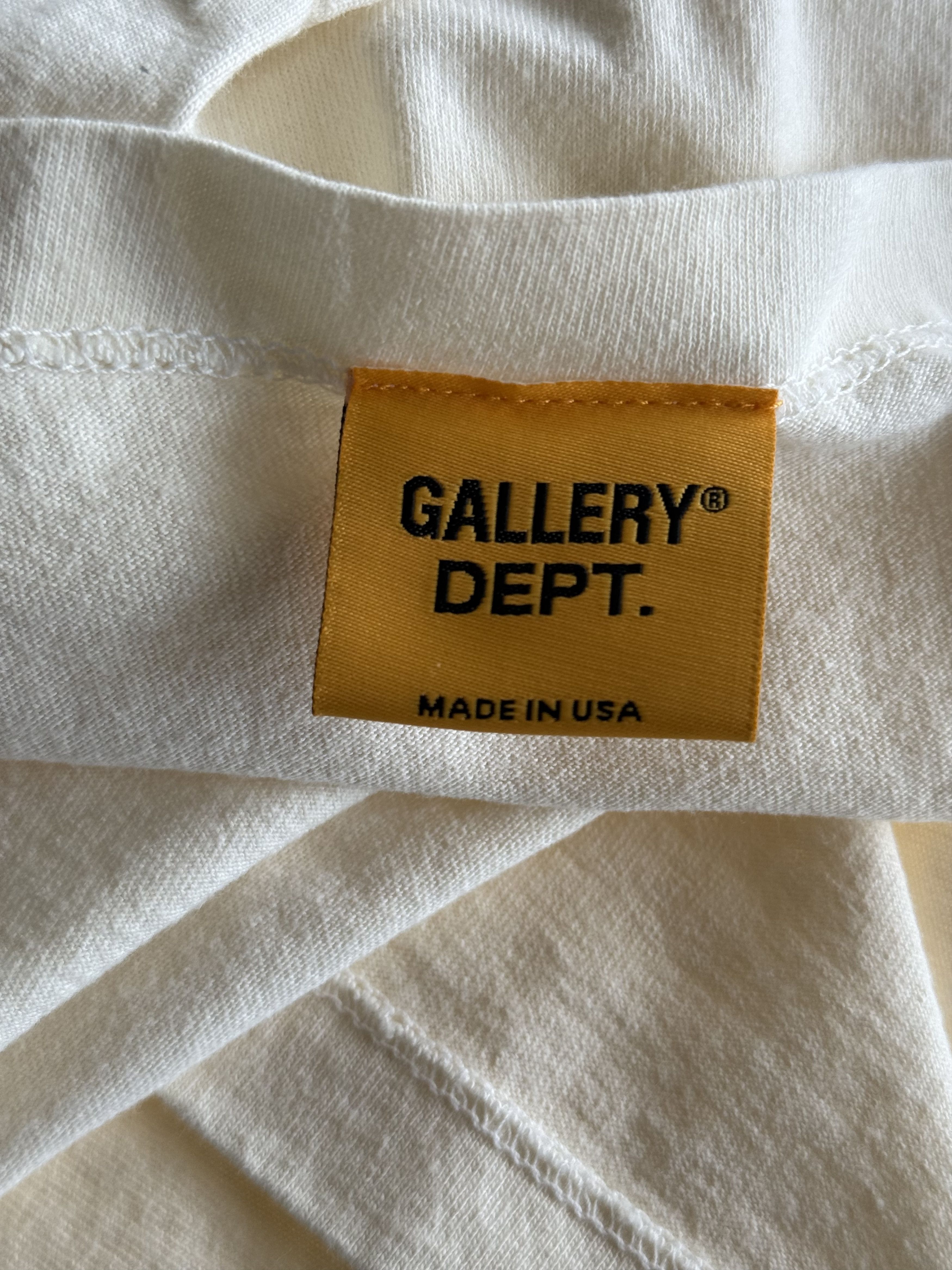 Gallery Dept. Gallery Dept Cream & Blue French Logo Longsleeve T-Shirt Size US XXL / EU 58 / 5 - 4 Thumbnail