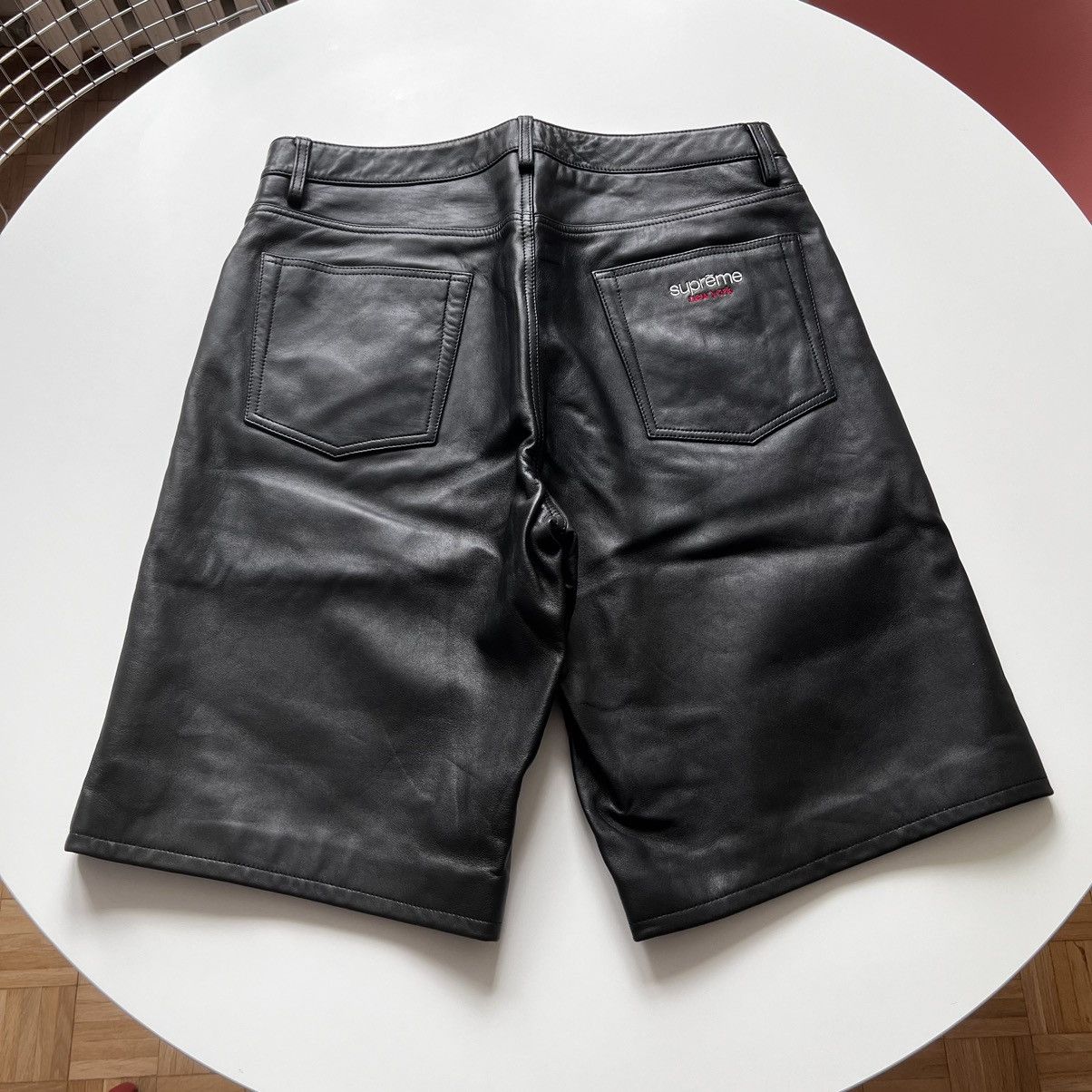 Supreme SS24 Baggy Leather Shorts | Grailed