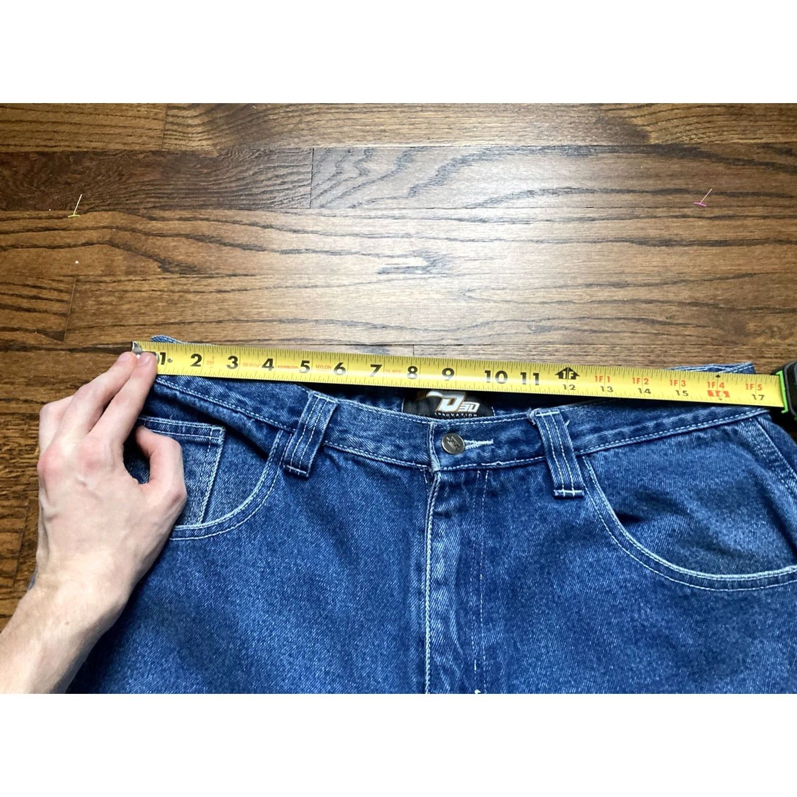 Fubu VINTAGE FUBU Jeans Baggy 36x29 Denim Mens D3D Innovations 5-Pocket Logo Embroidered Hip Hop Streetwear Size US 36 / EU 52 - 6 Thumbnail