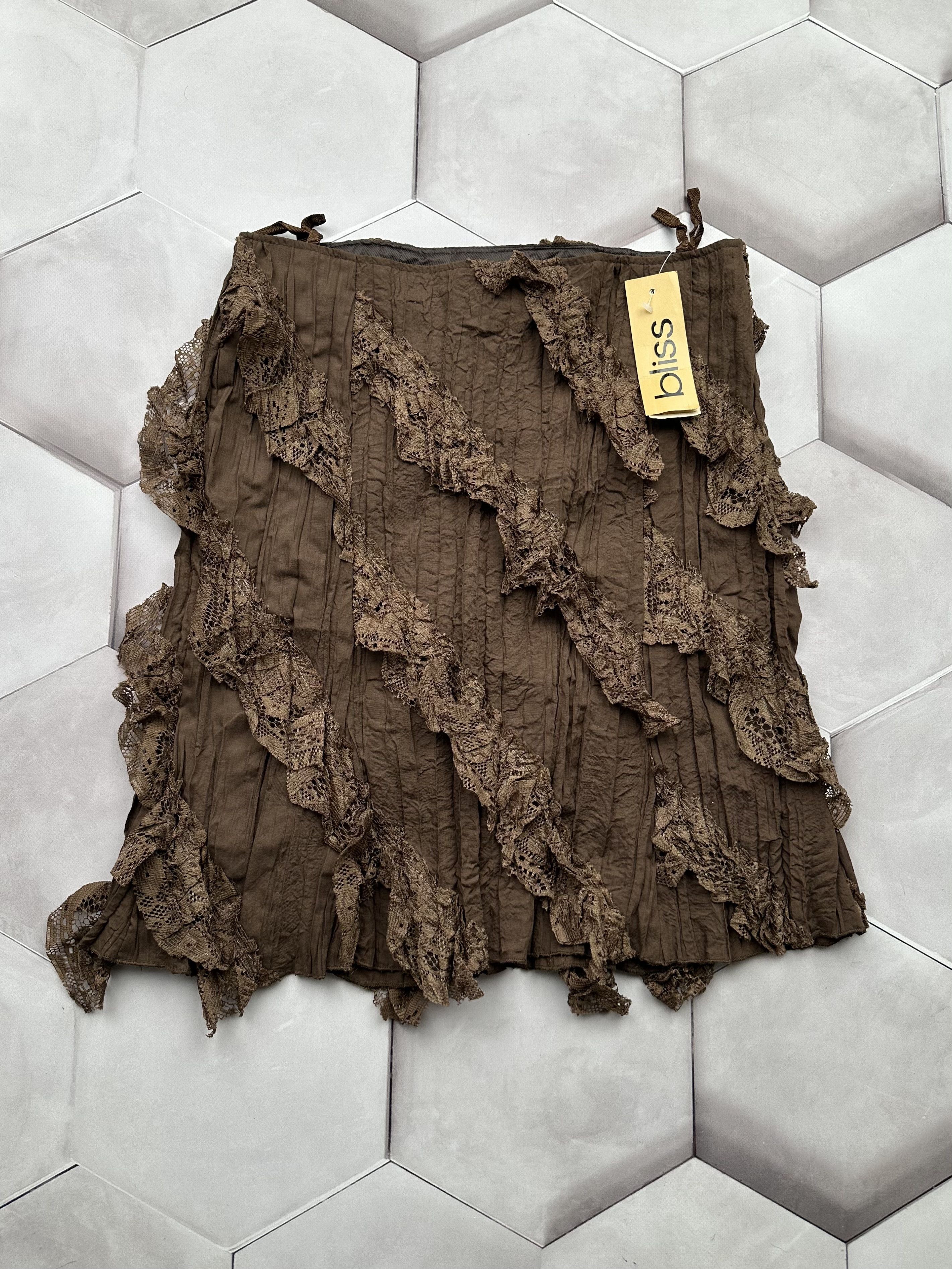 image of Avant Garde x Vintage Midi Skirt in Brown, Women's (Size 30)