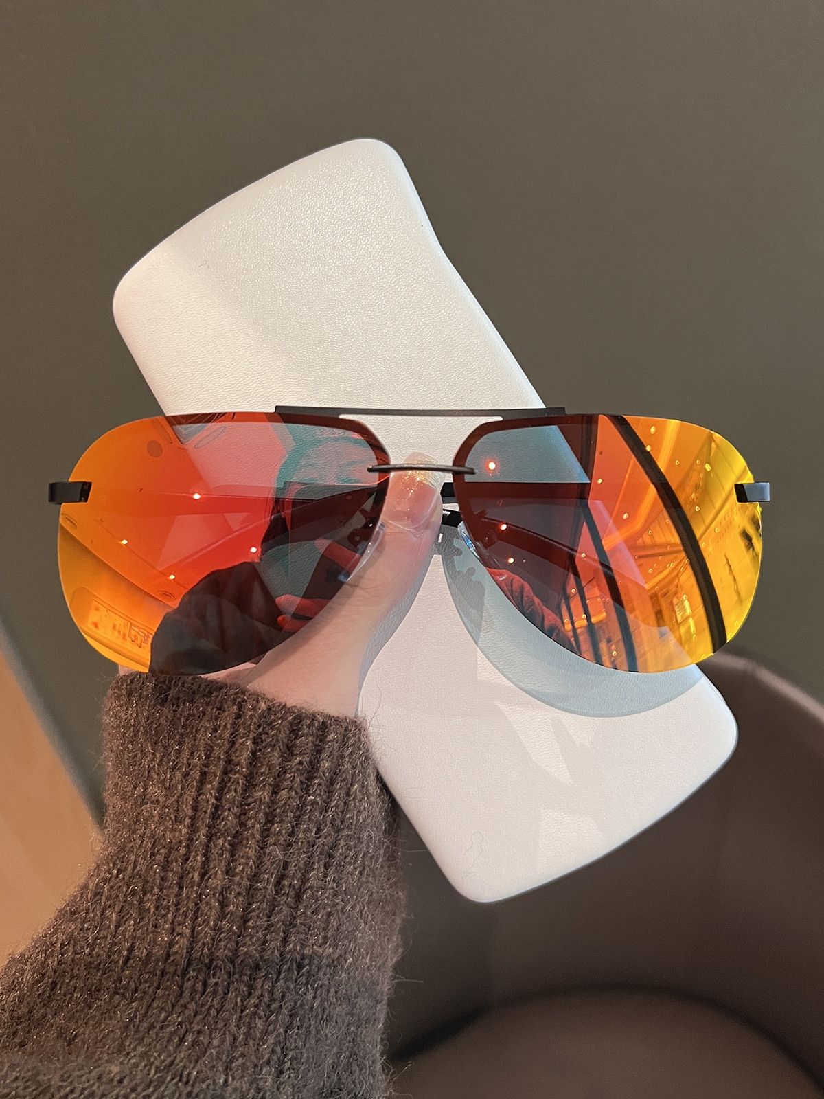 VIBE Future Street ins style custom avant-garde sunglasses Size ONE SIZE - 2 Thumbnail