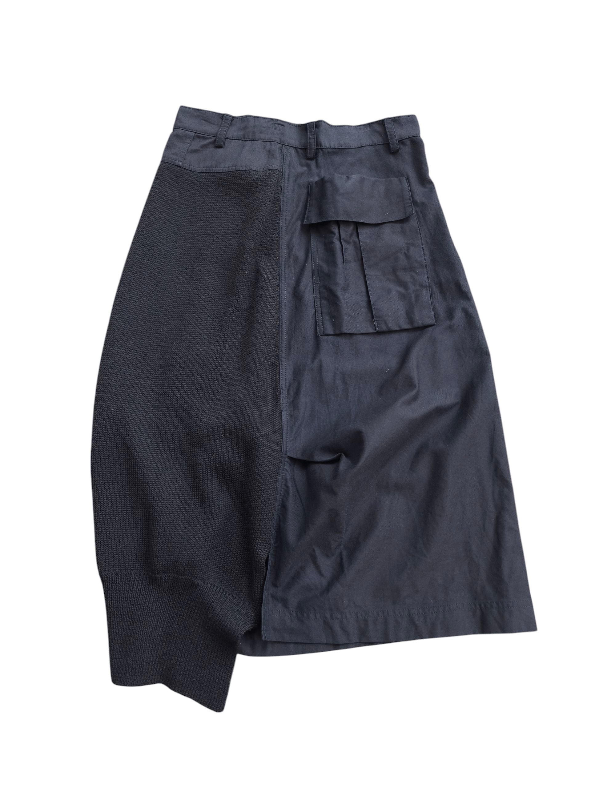 Yohji Yamamoto Yohji Yamamoto cargo skirt half wool knit Size 30" / US 8 / IT 44 - 2 Thumbnail