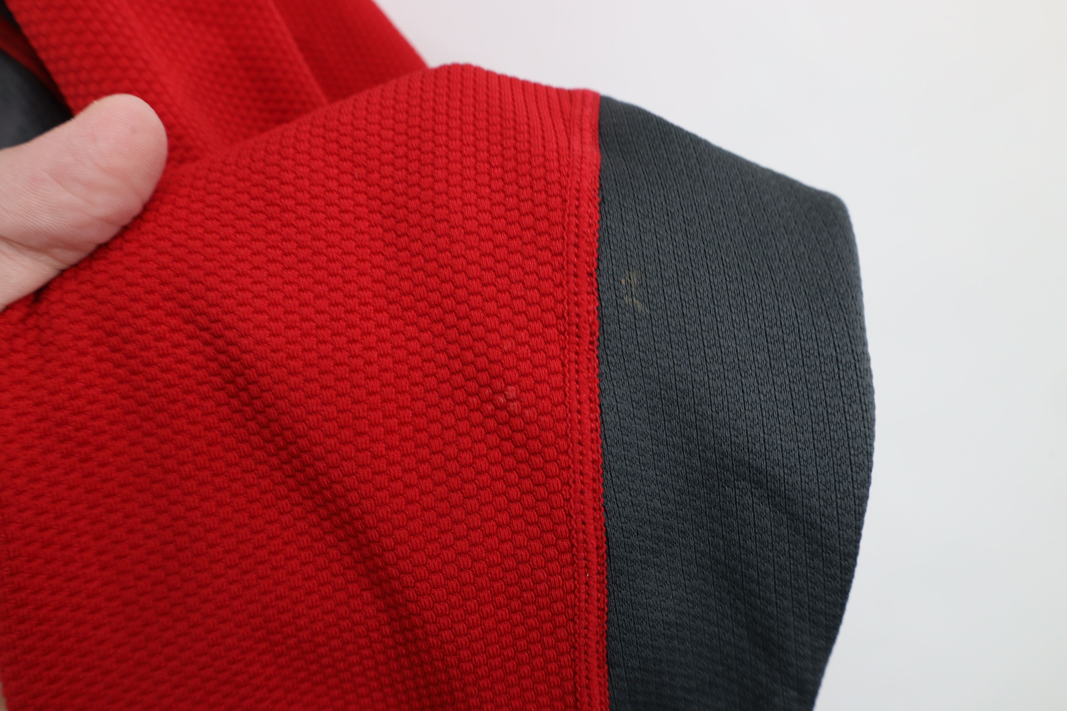Nike × Vintage Vintage Nike ACG Swoosh Thermal Knit Half Zip Top Red Size US XL / EU 56 / 4 - 8 Thumbnail